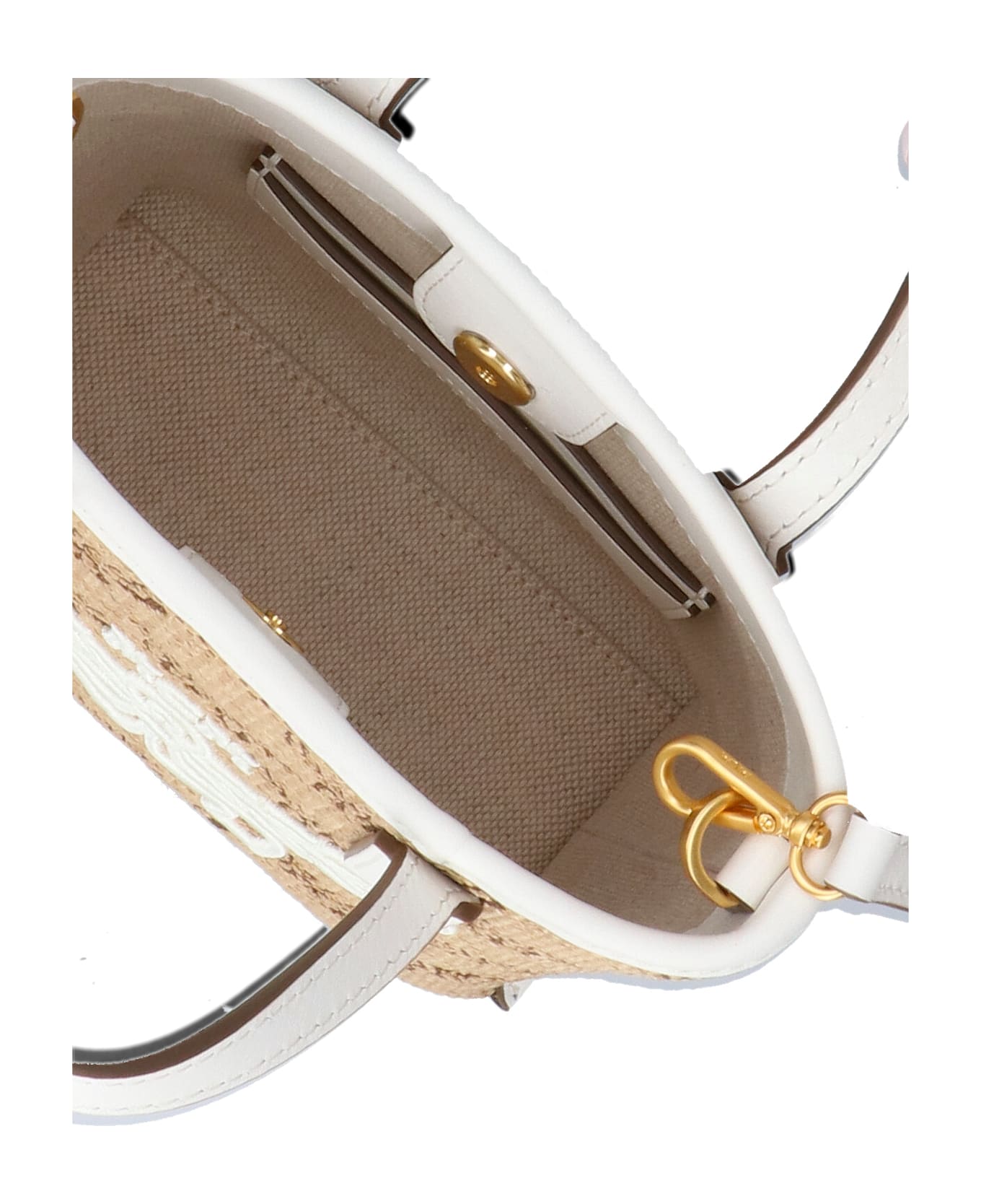 MCM Logo Tote Bag - Beige