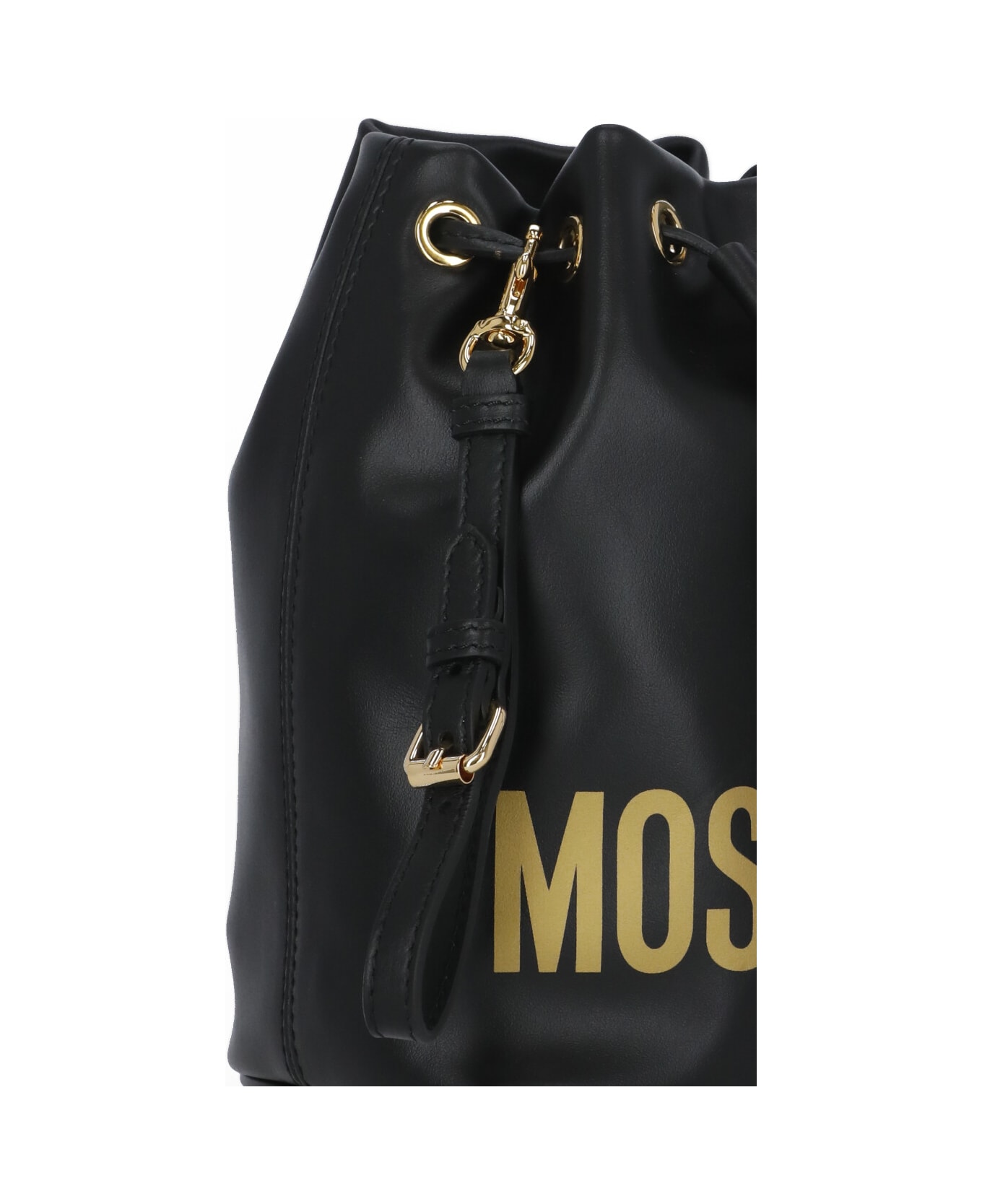 Moschino Bucket Bag With Logo - Black トートバッグ