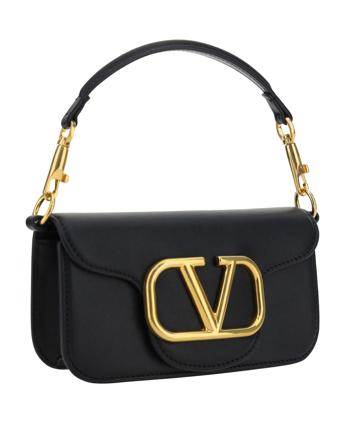 Valentino Garavani Small Locò Shoulder Bag - Nero