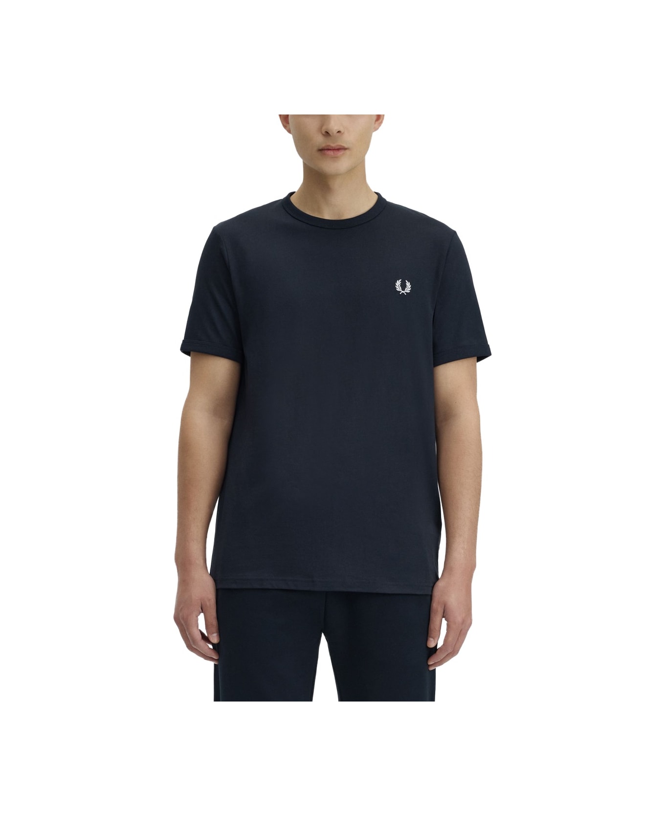 Fred Perry T-shirt With Logo - BLUE