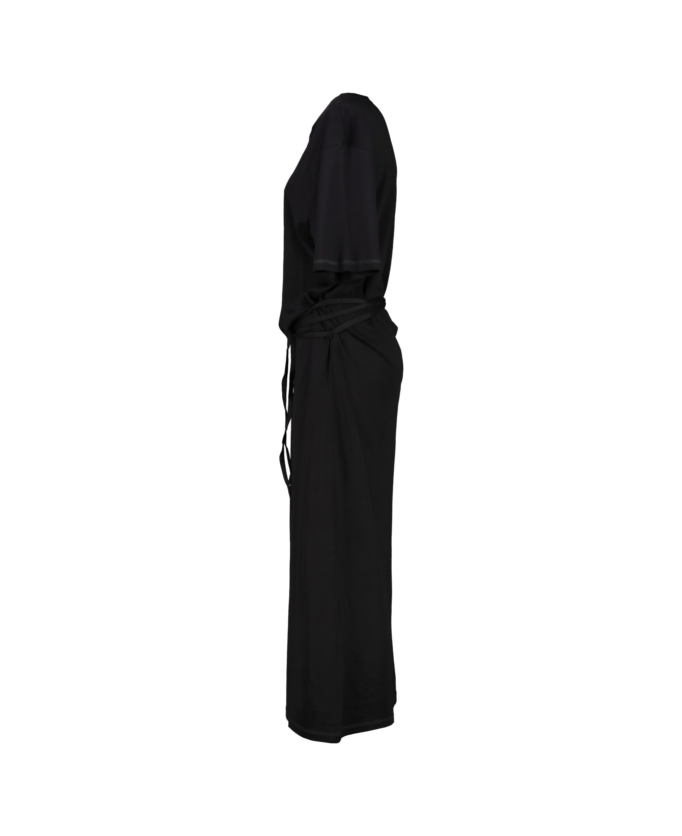 Lemaire Belted Rib T-shirt Dress - Black ワンピース＆ドレス