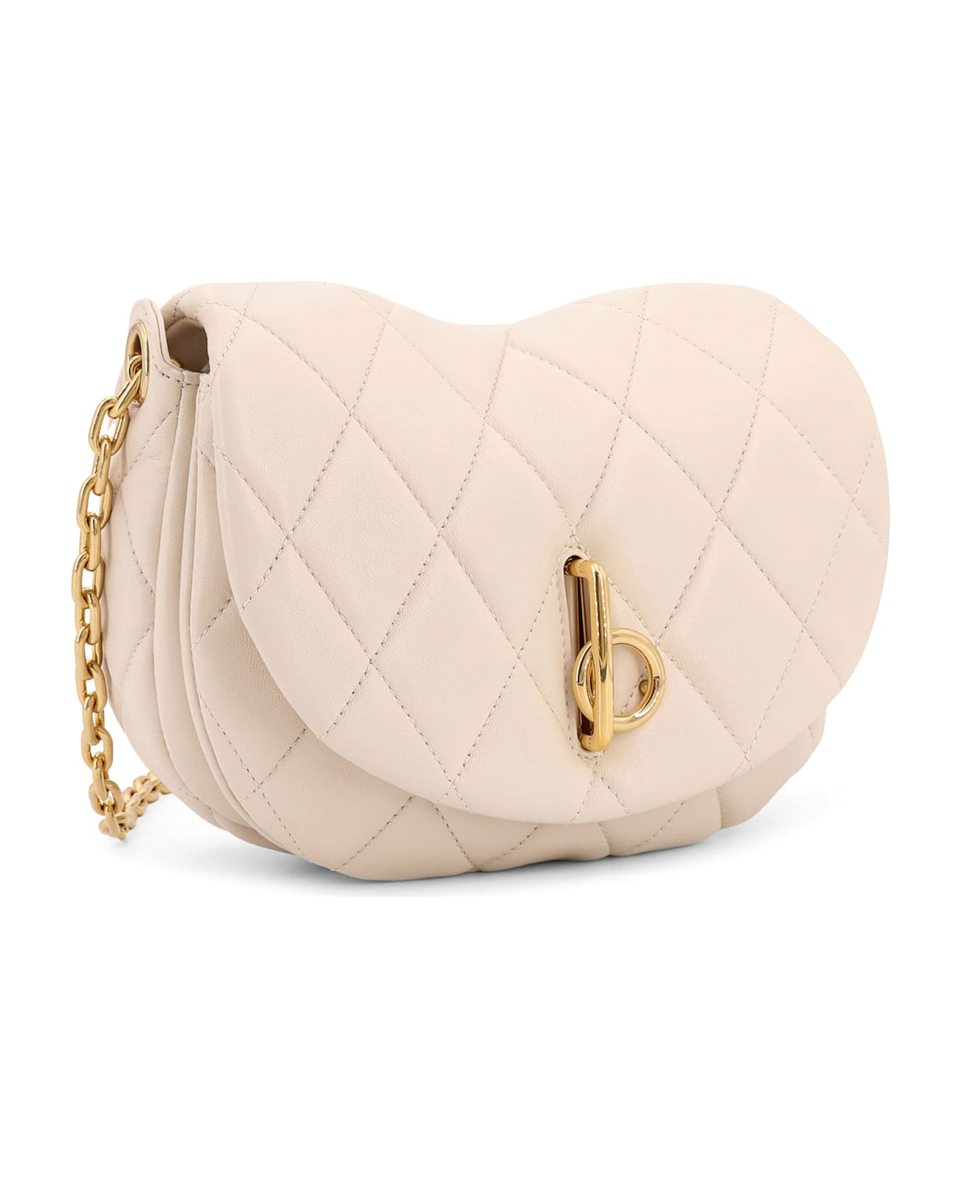 Burberry Quilted Rocking Horse Bag - White