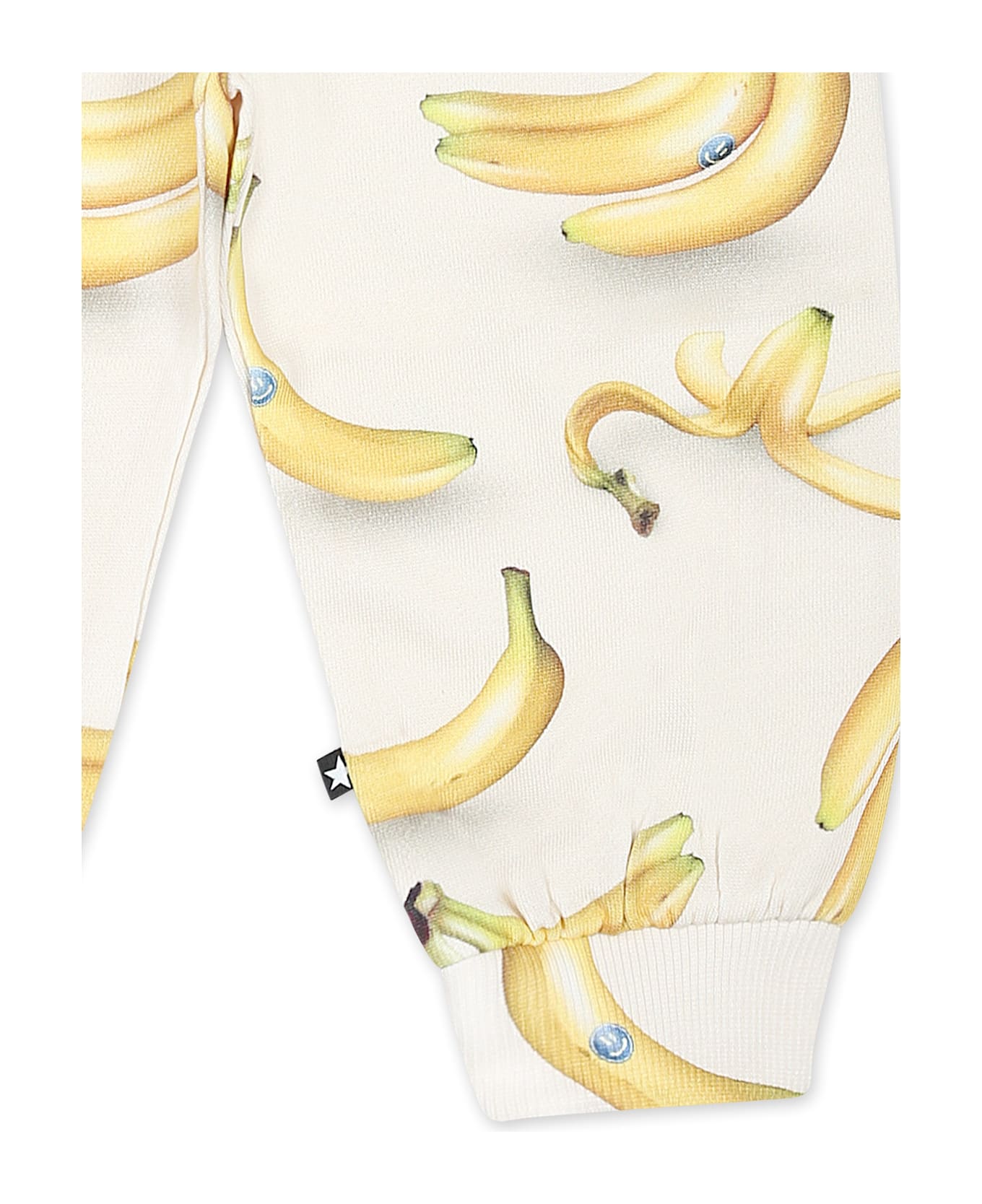 Molo Ivory Trousers For Babykids With Banana - Ivory