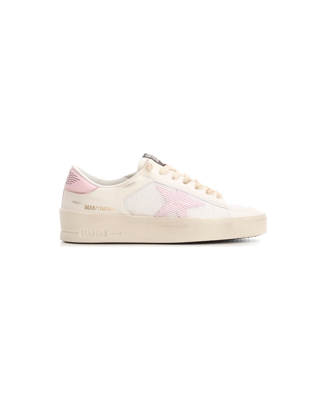 Golden Goose Stardan Mesh Sneakers - White/Orchid Pink