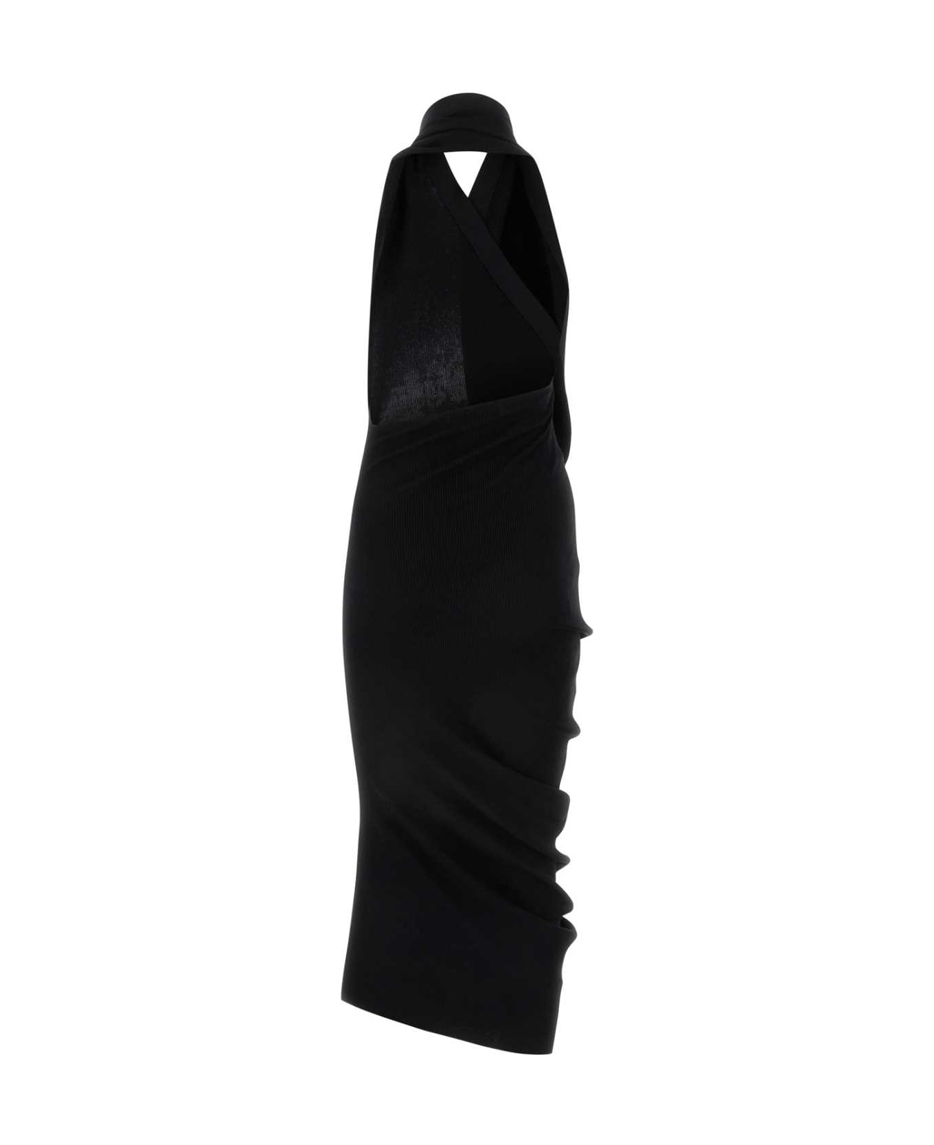 Fendi Black Cotton Blend Dress - BLACK
