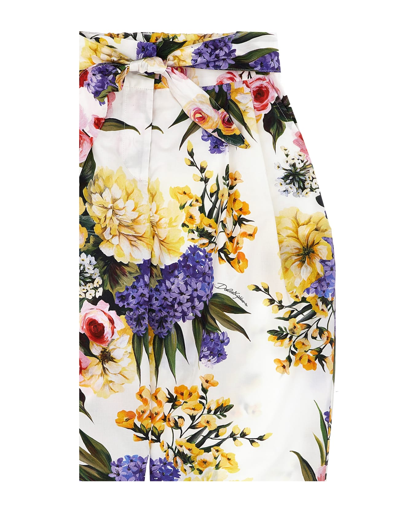 Dolce & Gabbana Floral Print Trousers - Multicolor