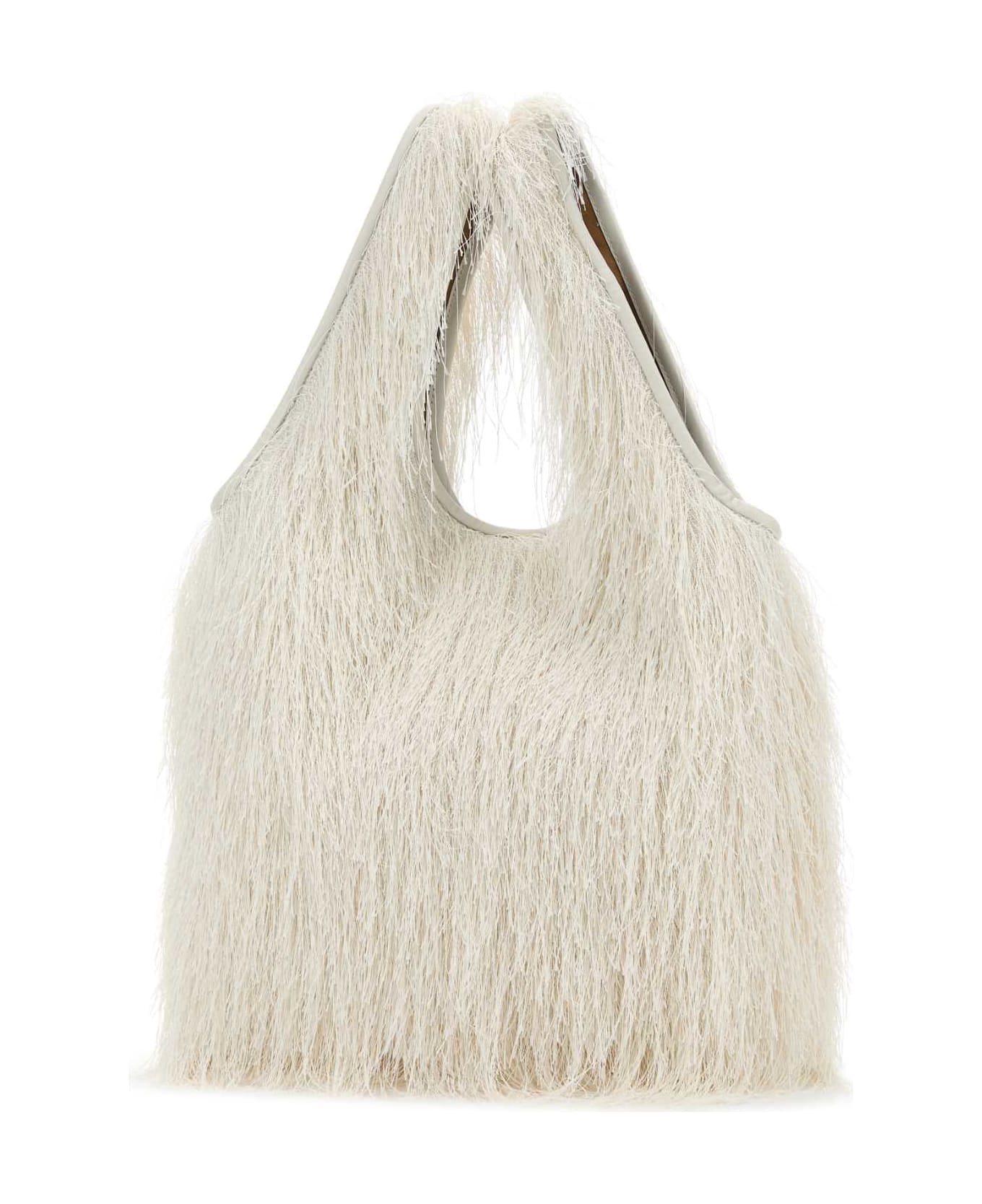Dries Van Noten White Fabric March Handbag - IVORY