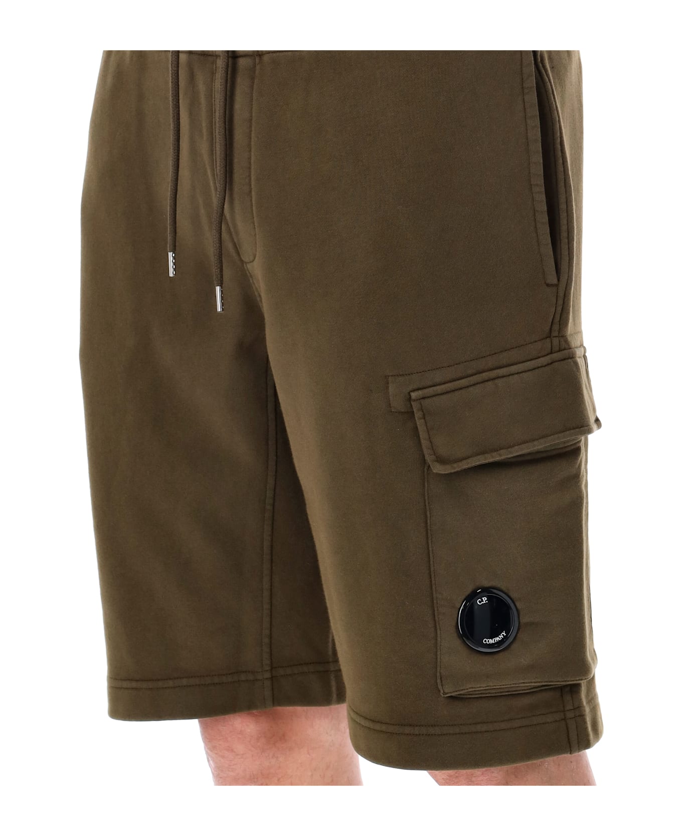 C.P. Company Fleece Lens Short - IVY GREEN