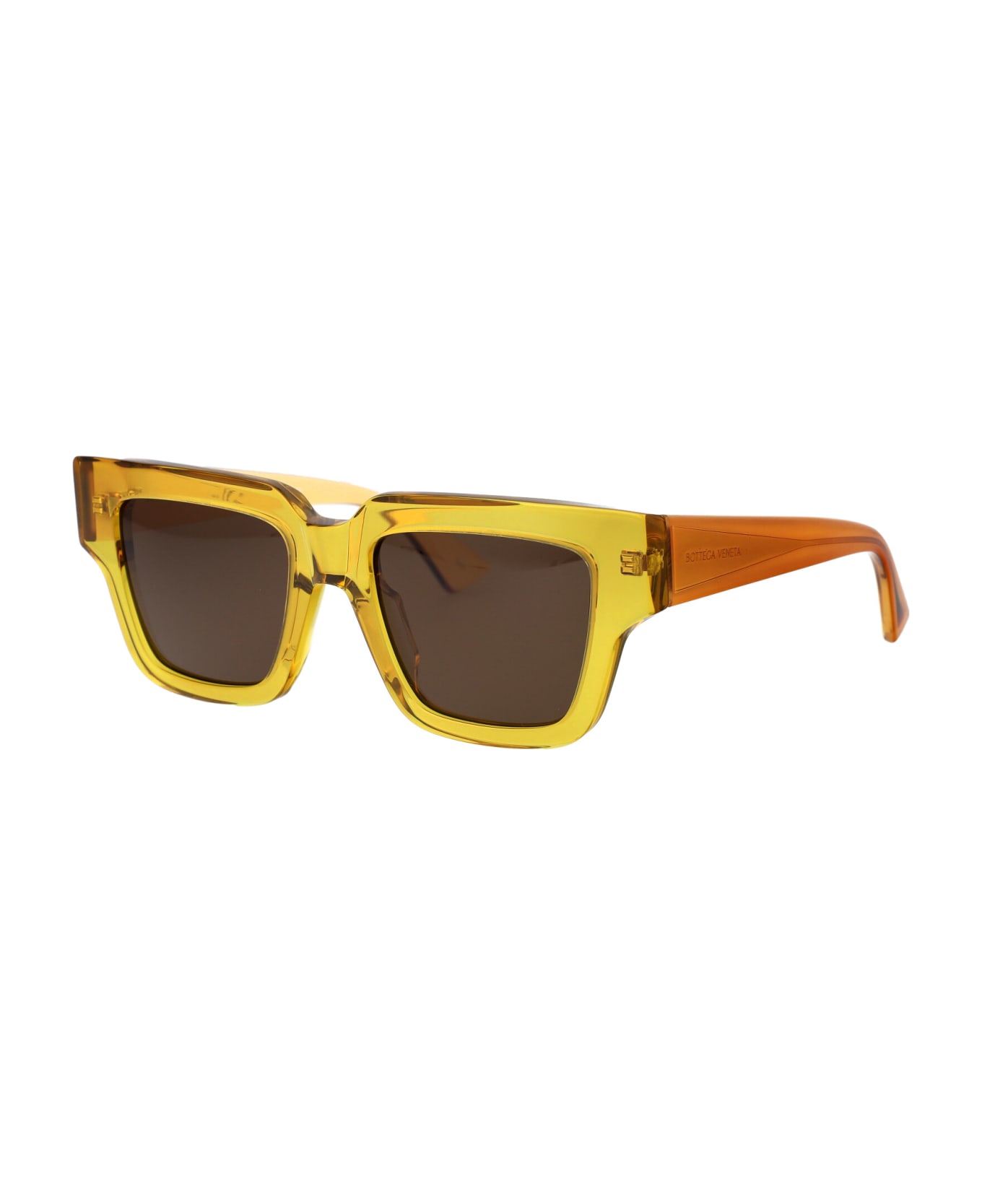 Bottega Veneta Eyewear Bv1276s Sunglasses - 004 YELLOW YELLOW BROWN