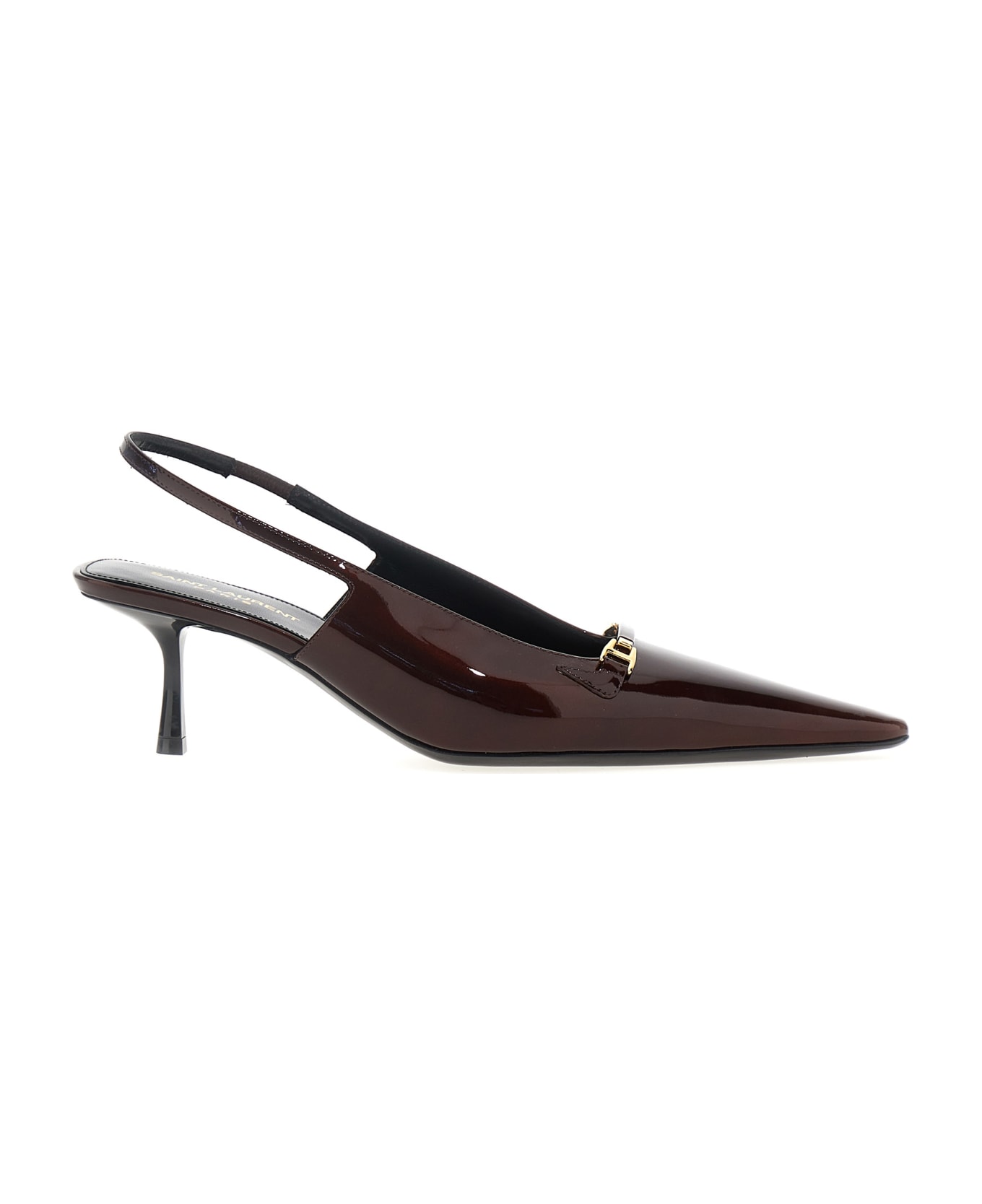 Saint Laurent 'carine' Slingbacks - Bordeaux