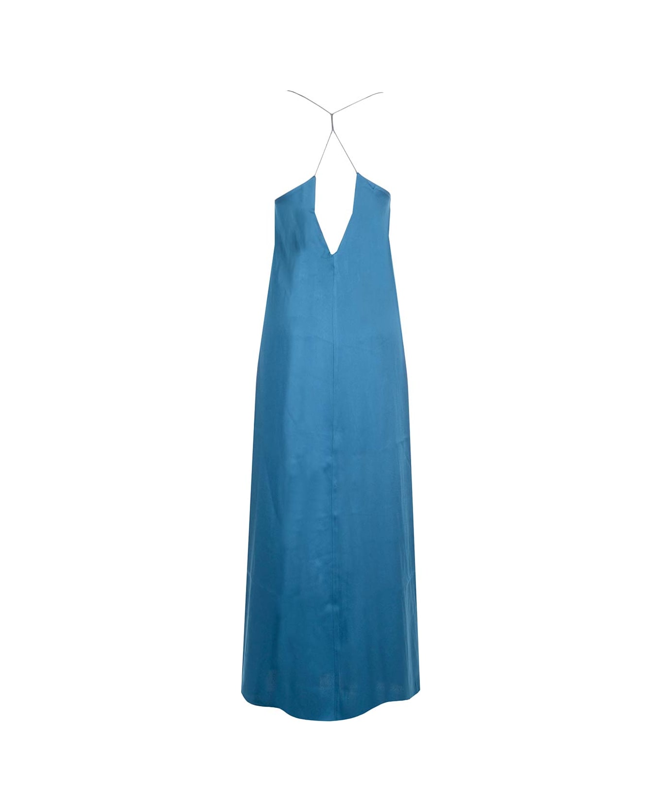 The Nina Studio "athena" Slip Dress - Light blue