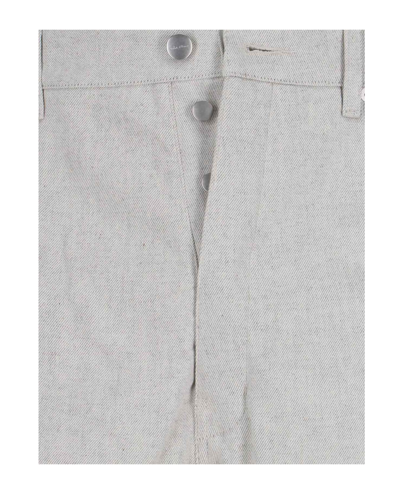 Rick Owens 'hollywood Geth' Straight Jeans - Gray