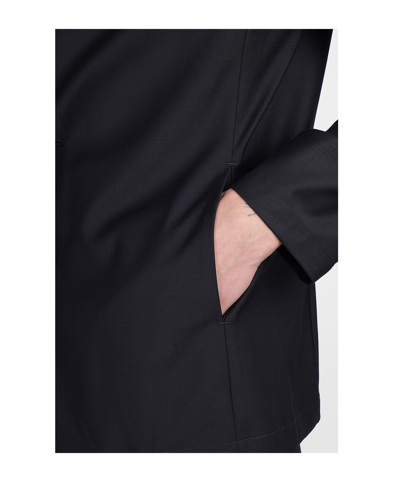 Attachment Blazer In Blue Polyester - blue