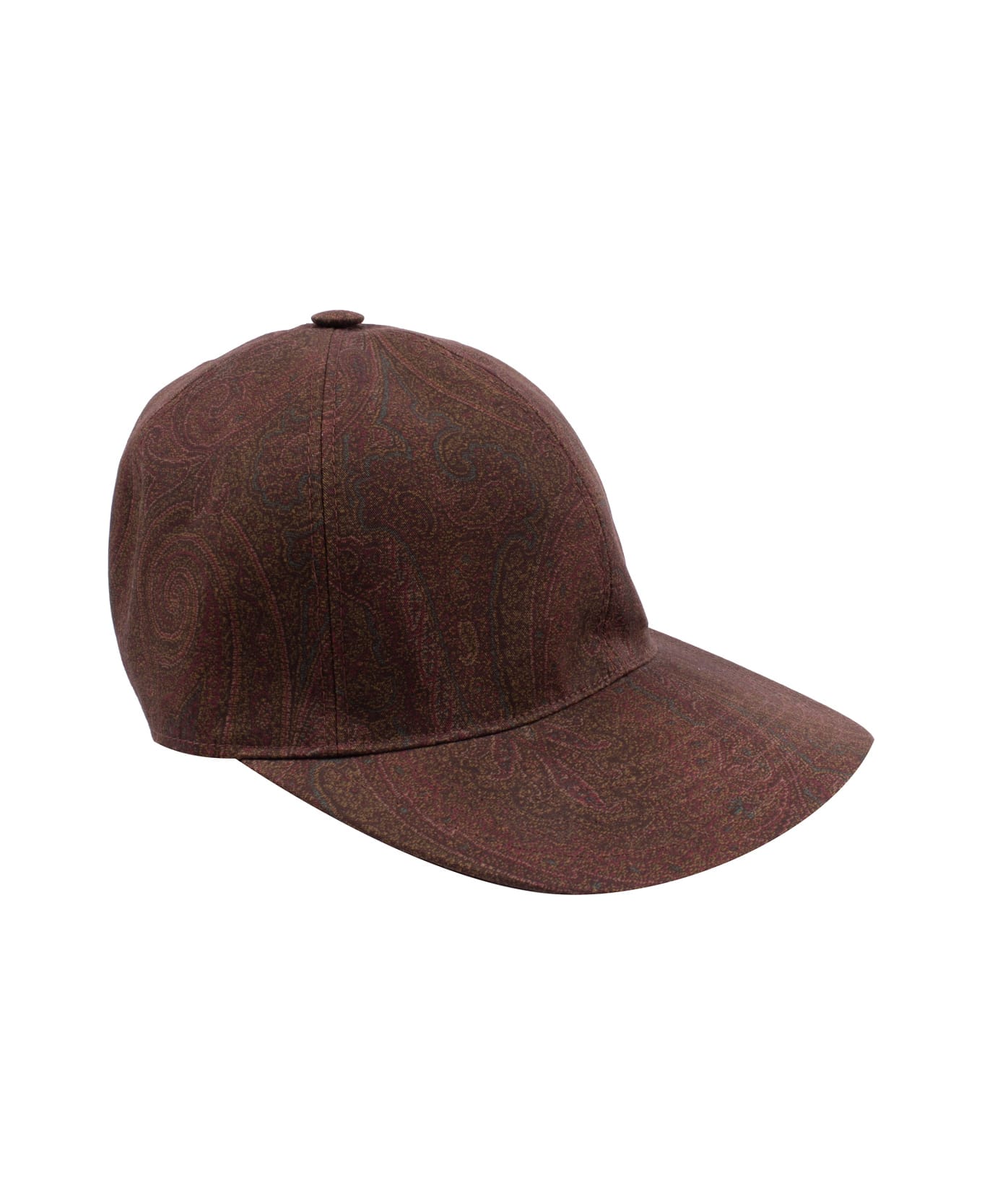 Etro Hat With Paisley Print - Brown 帽子
