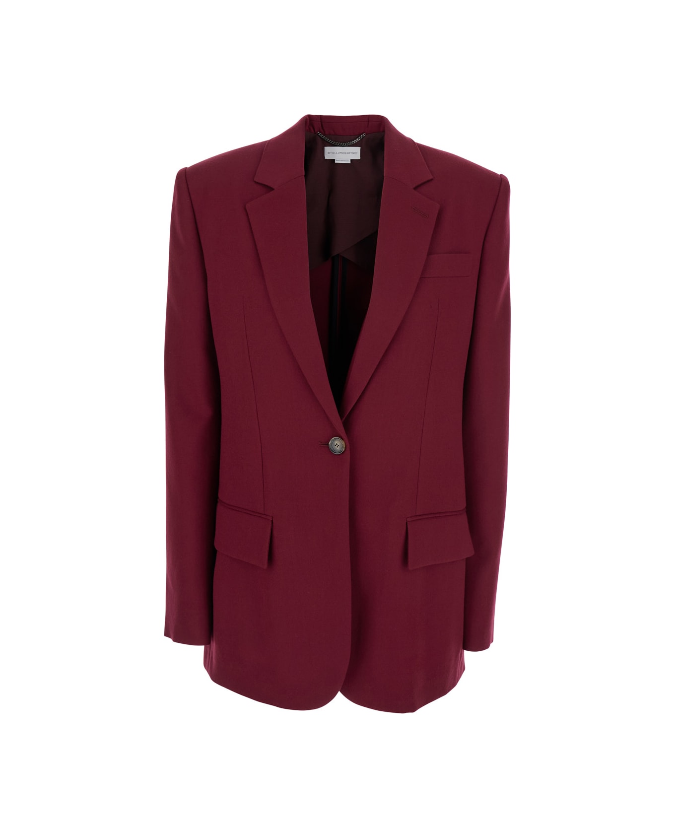Stella McCartney Flannel Sb Jacket - Bordeaux