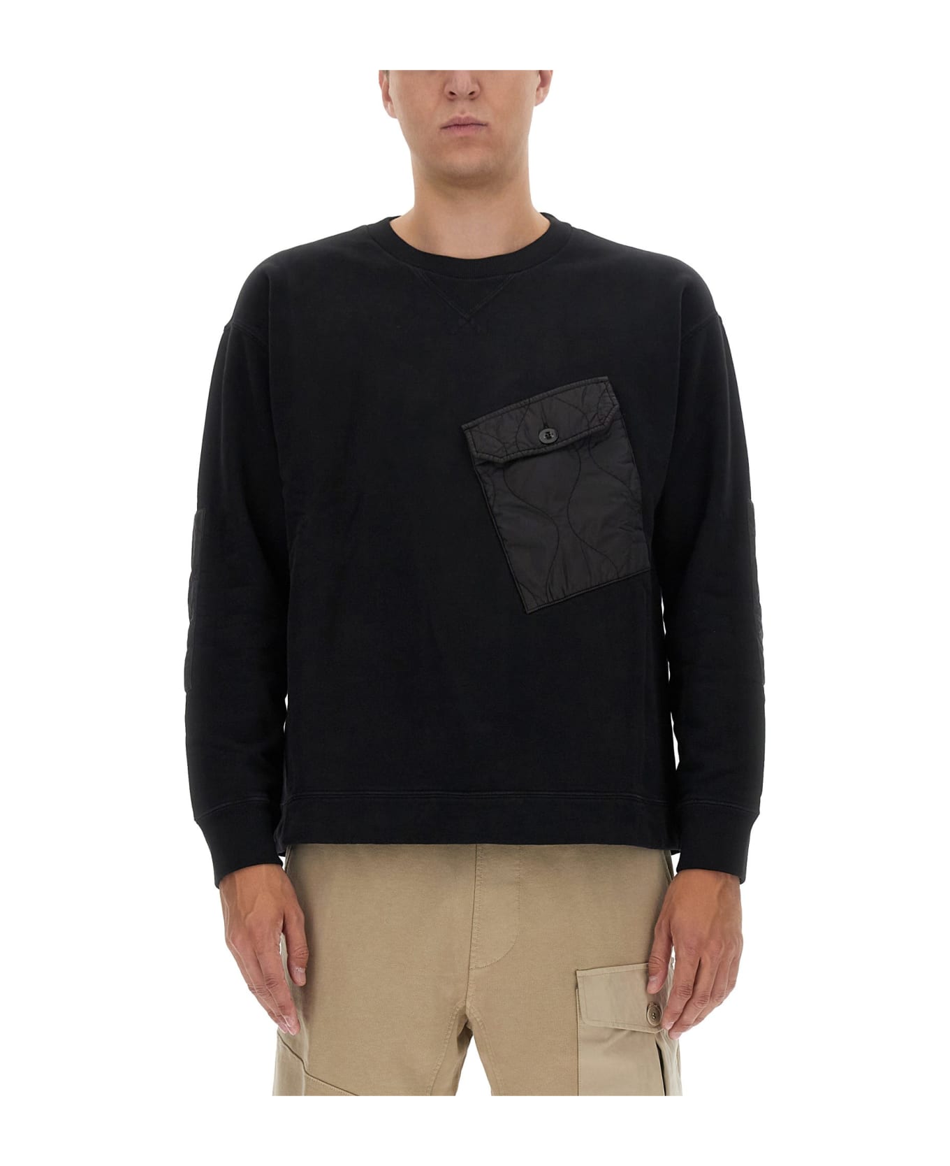 Ten C Sweatshirt With Logo - NERO