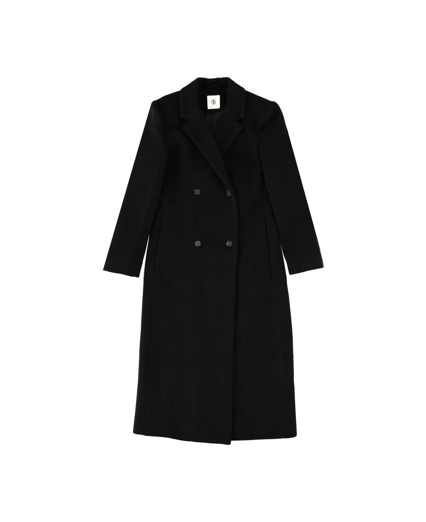 The Garment Double-breasted Coat - BLACK