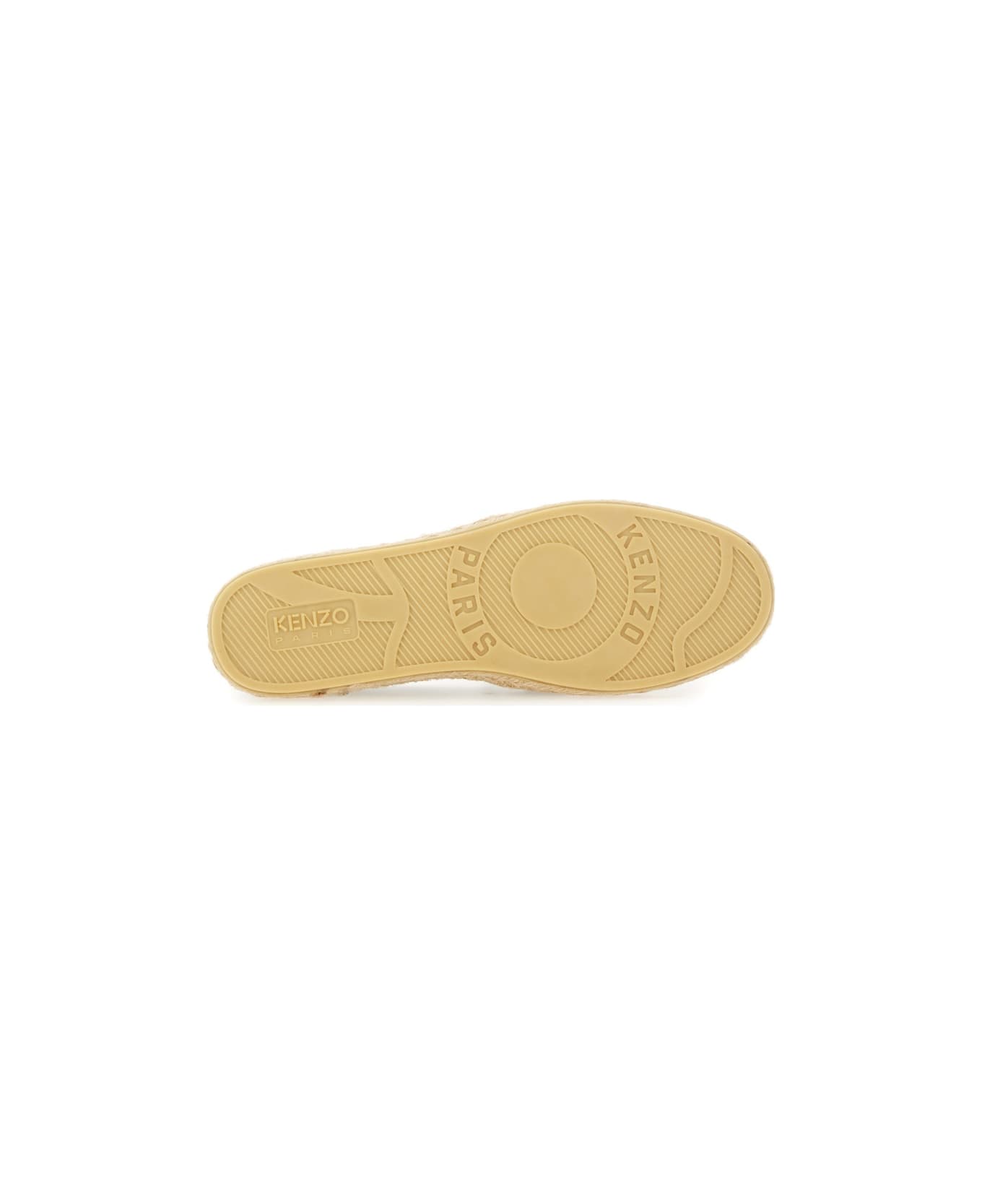 Kenzo Espadrille With Logo Embroidery - DENIM