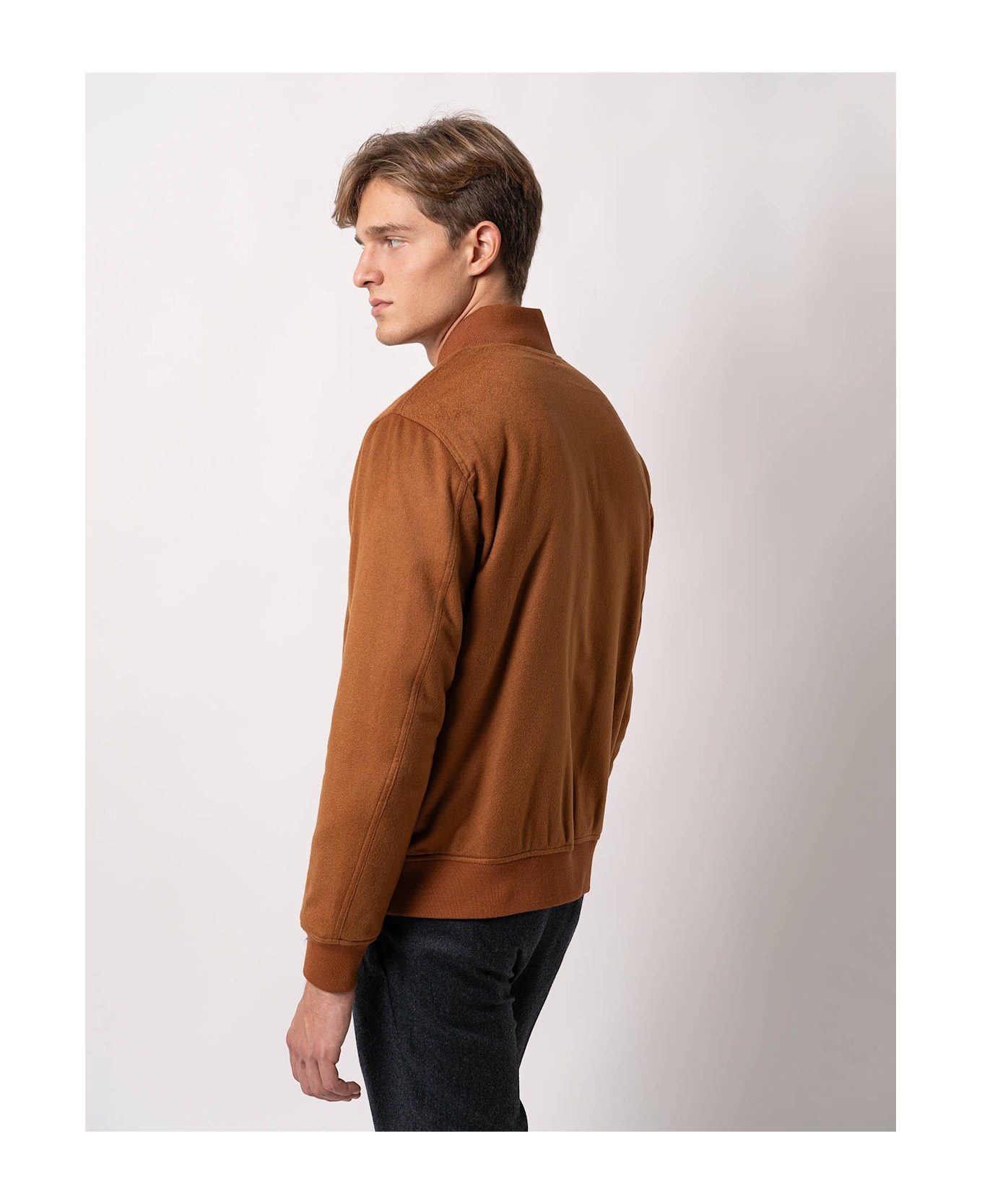 Larusmiani Bomber Jacket Marina Jacket - Brown