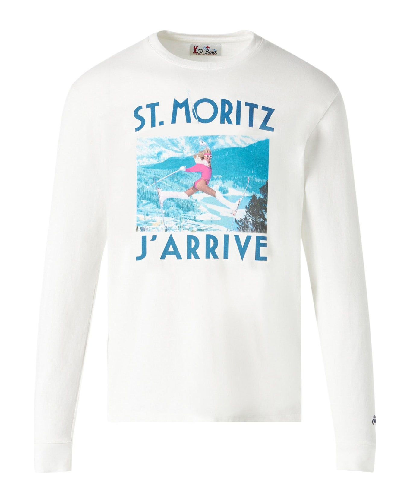MC2 Saint Barth Man Long Sleeves T-shirt With Print