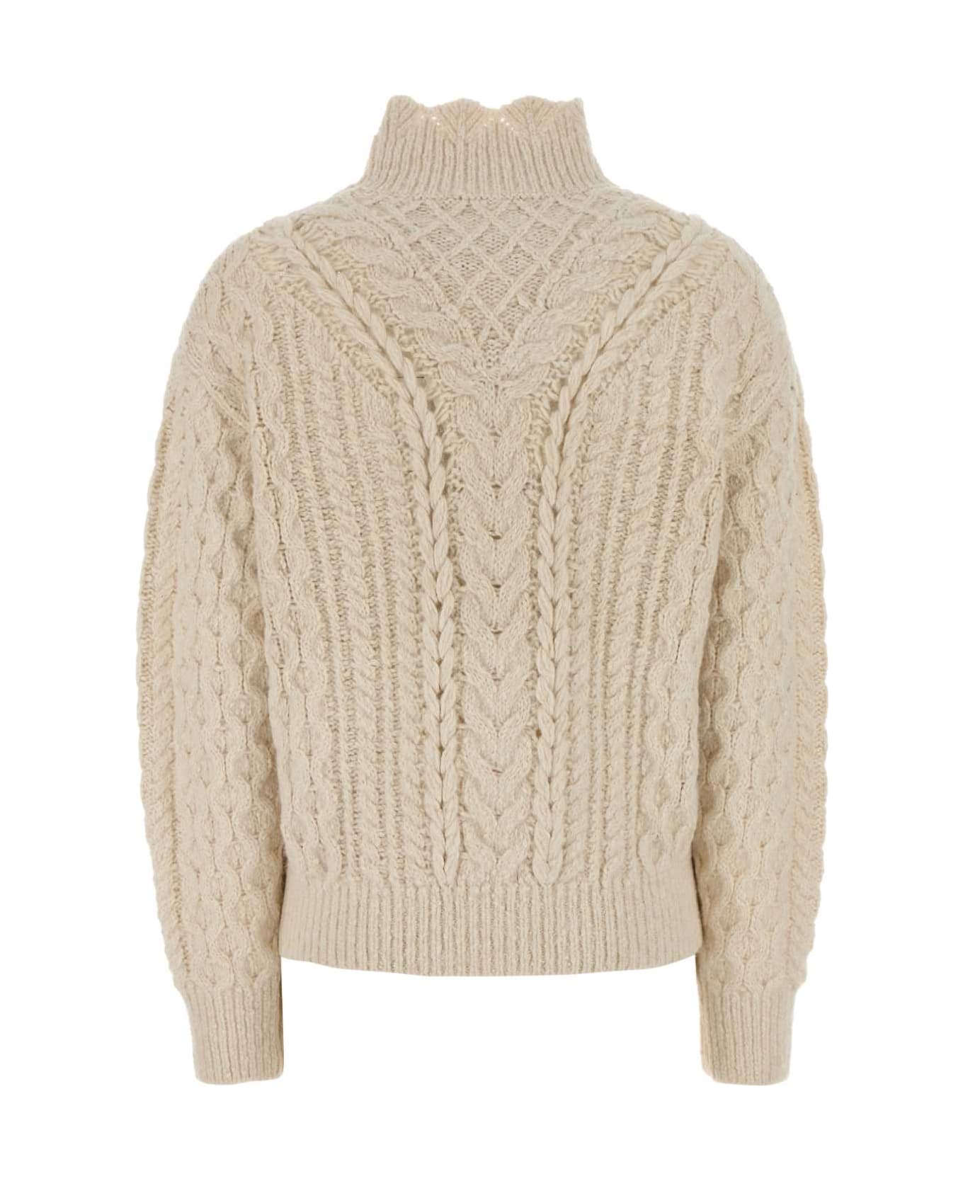 Marant Étoile Ivory Cotton Blend Bolinea Sweater - ECRU