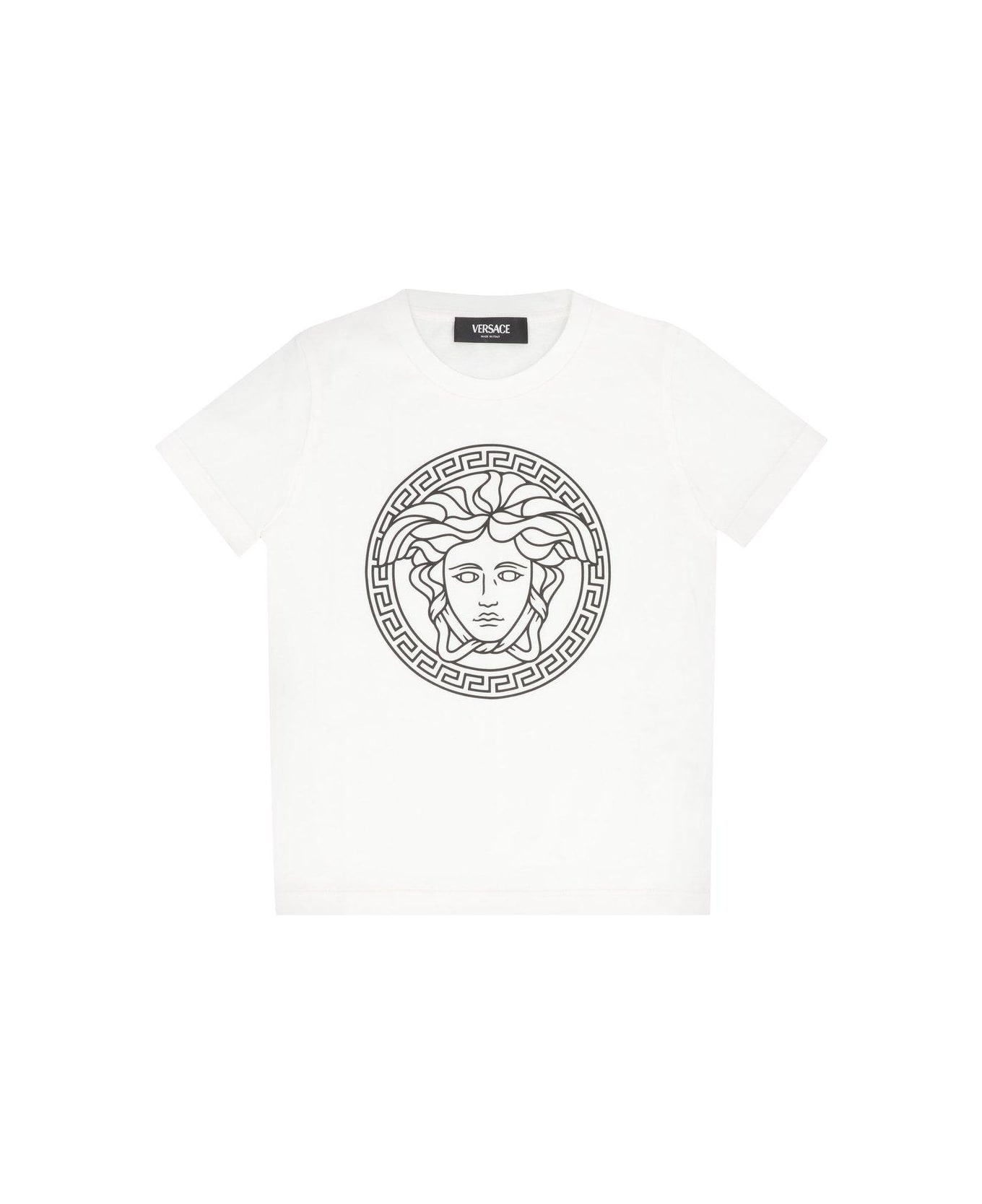 Versace Medusa Head-printed Crewneck T-shirt - White