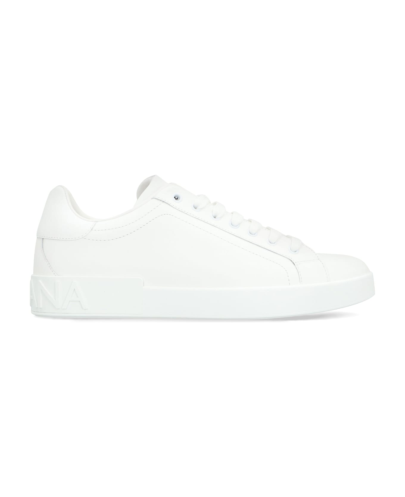Dolce 
Gabbana Portofino Leather Low-top Sneakers - White