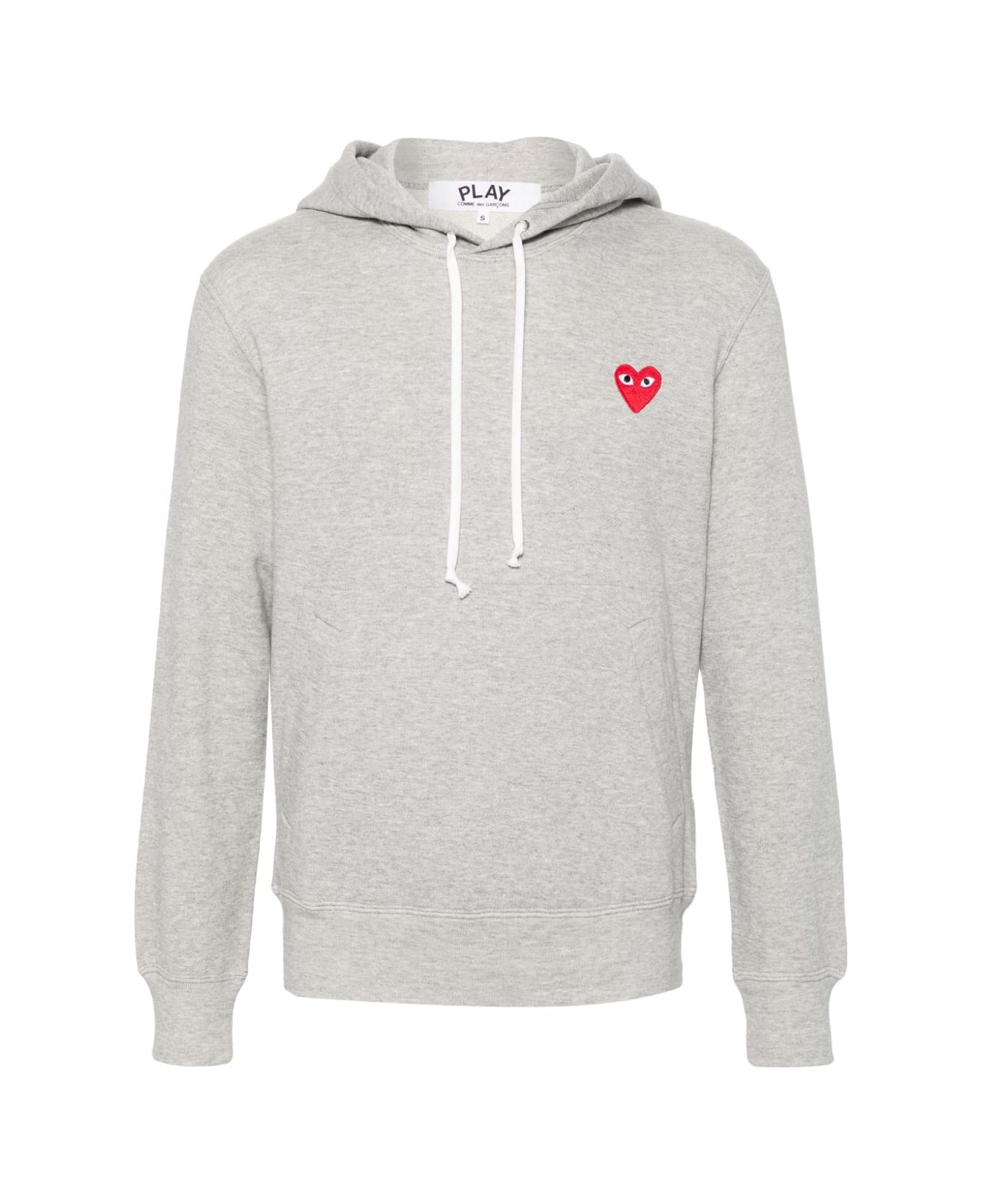 Comme des Garçons Emblem Heart Cotton Hoodie - Grey フリース