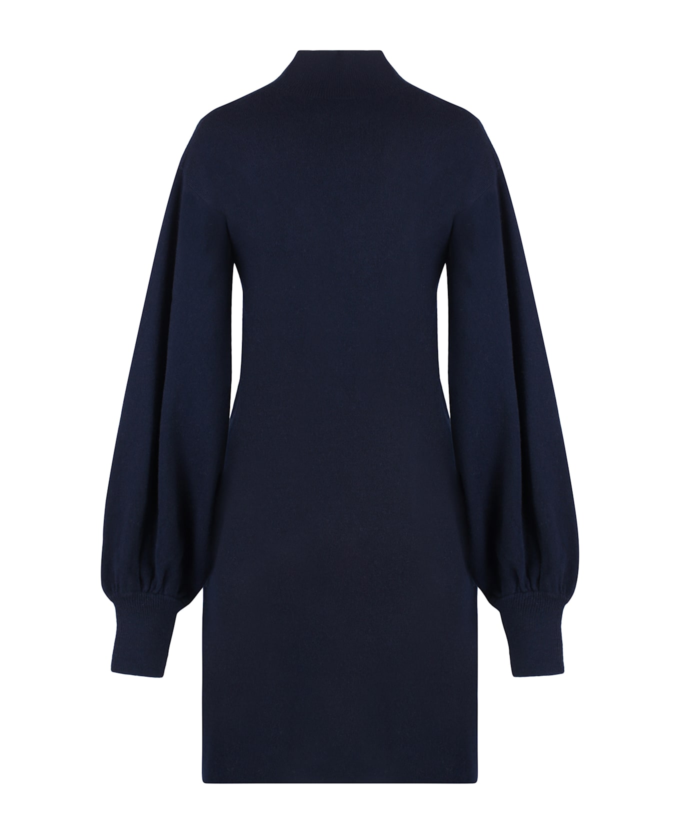 Malo Knitted Dress - blue