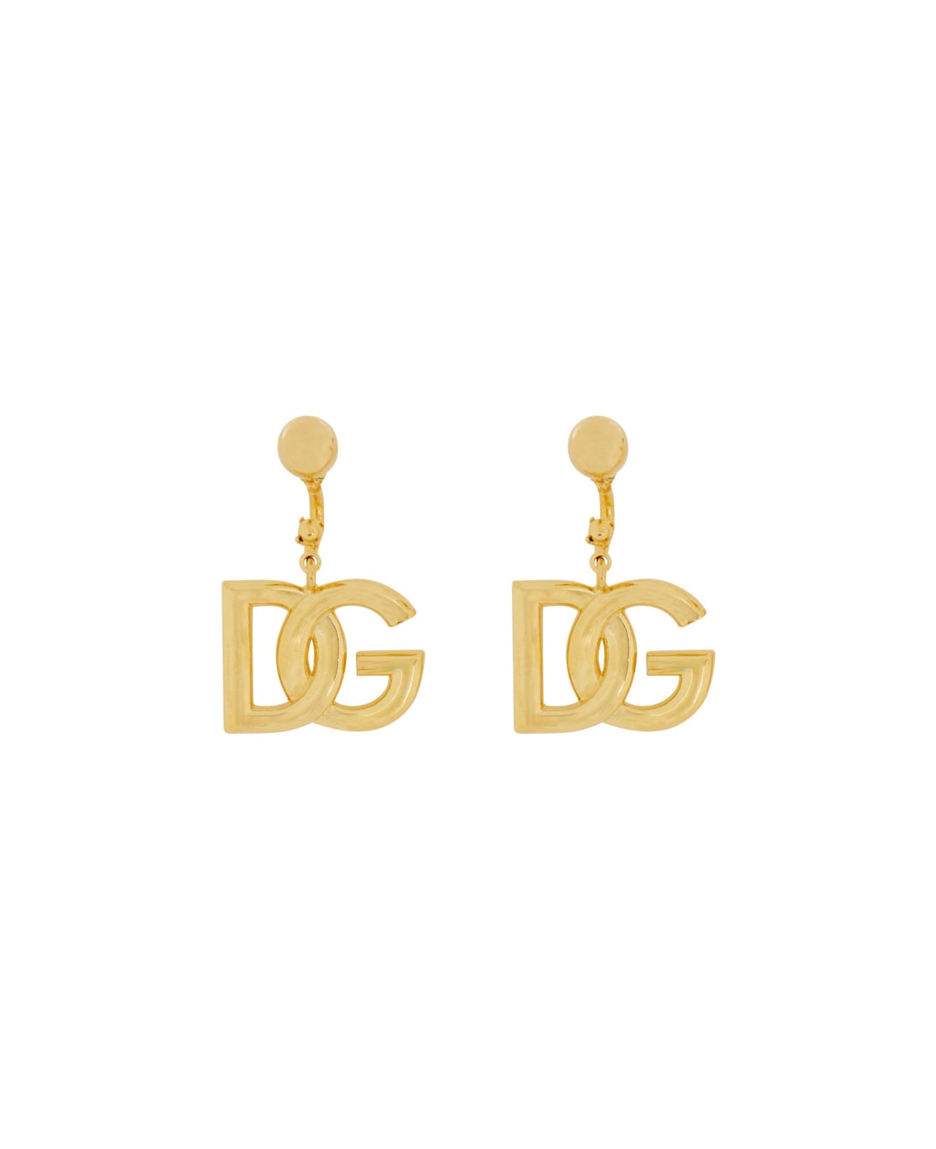 Dolce & Gabbana Orecchini Con Logo Dg - GOLD