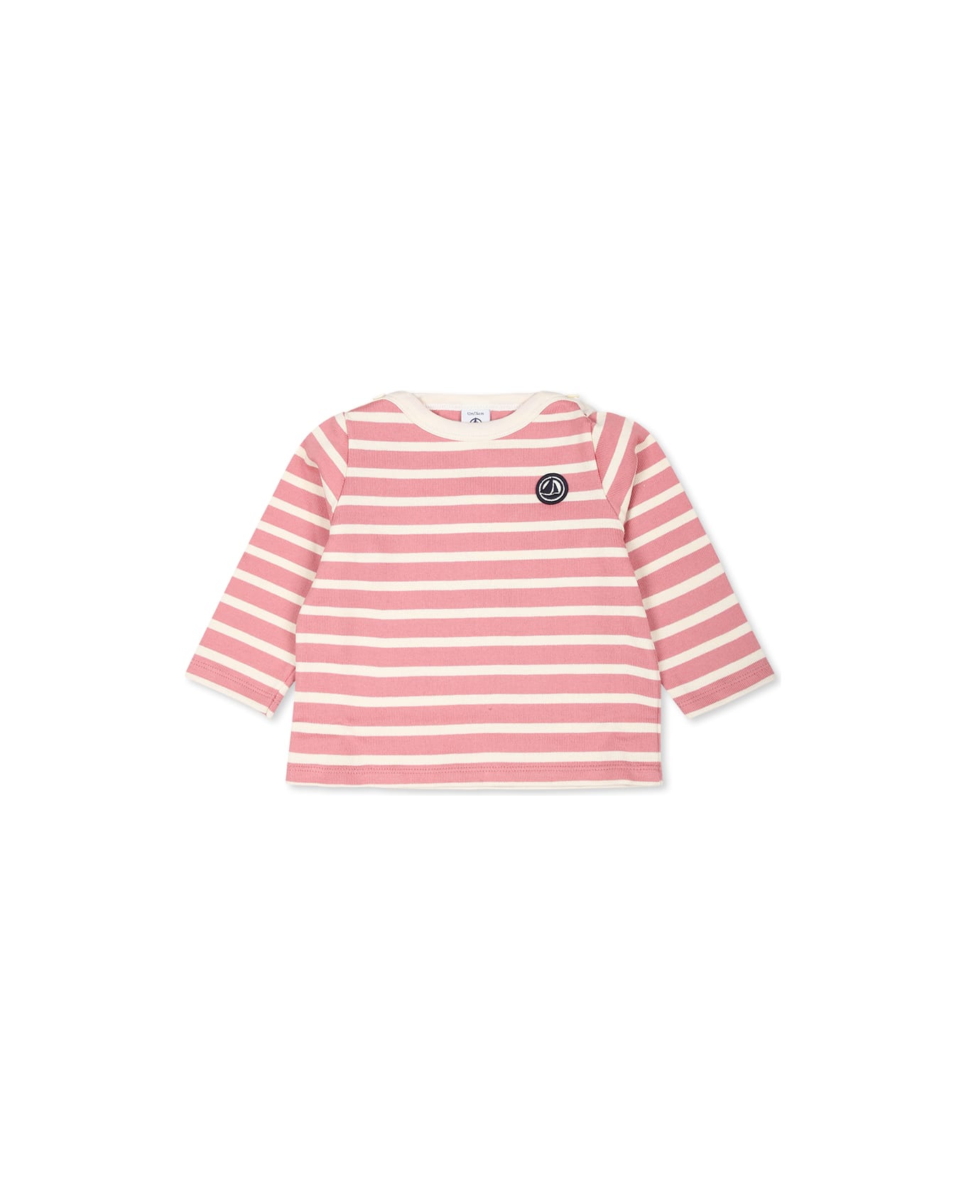 Petit Bateau Pink T-shirt For Baby Girl With Logo - Pink