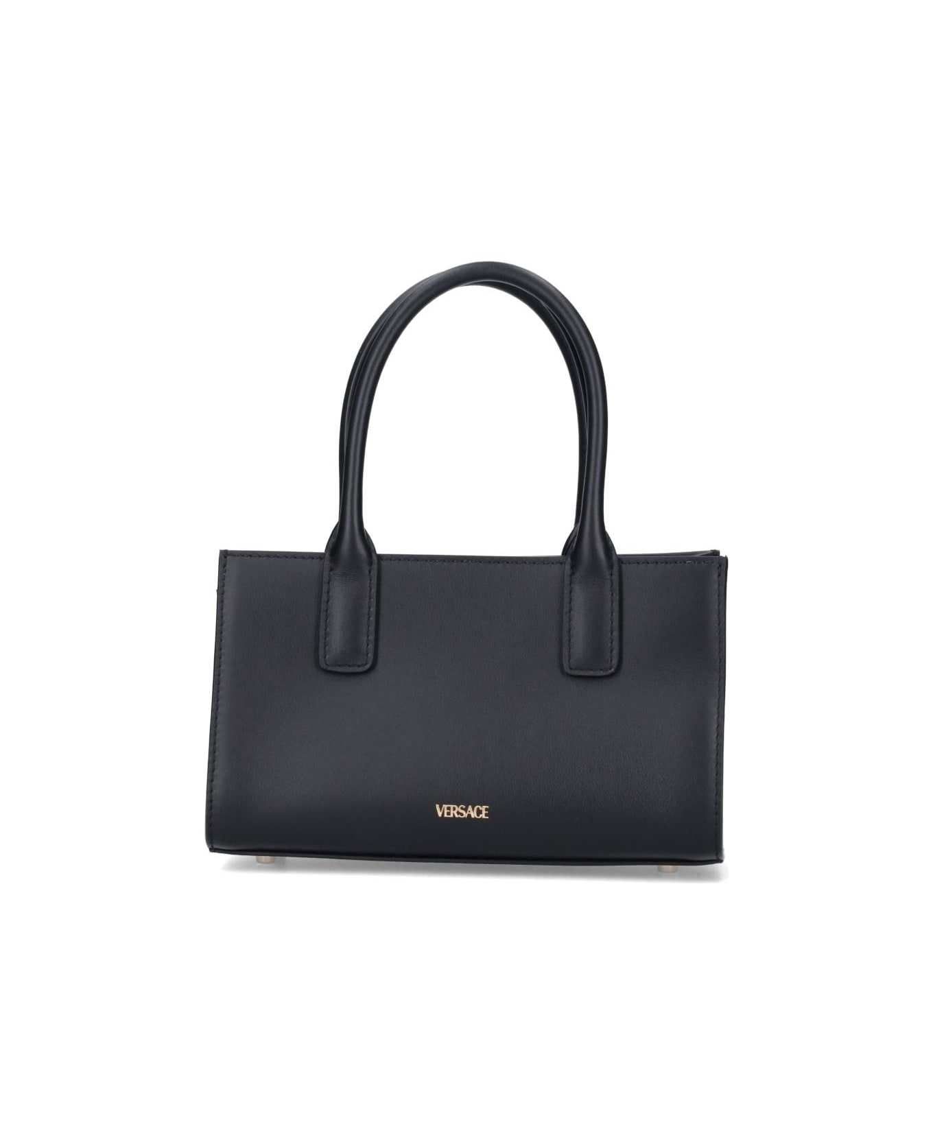 Versace 'medusa '95' Shopper Handbag - Black トートバッグ