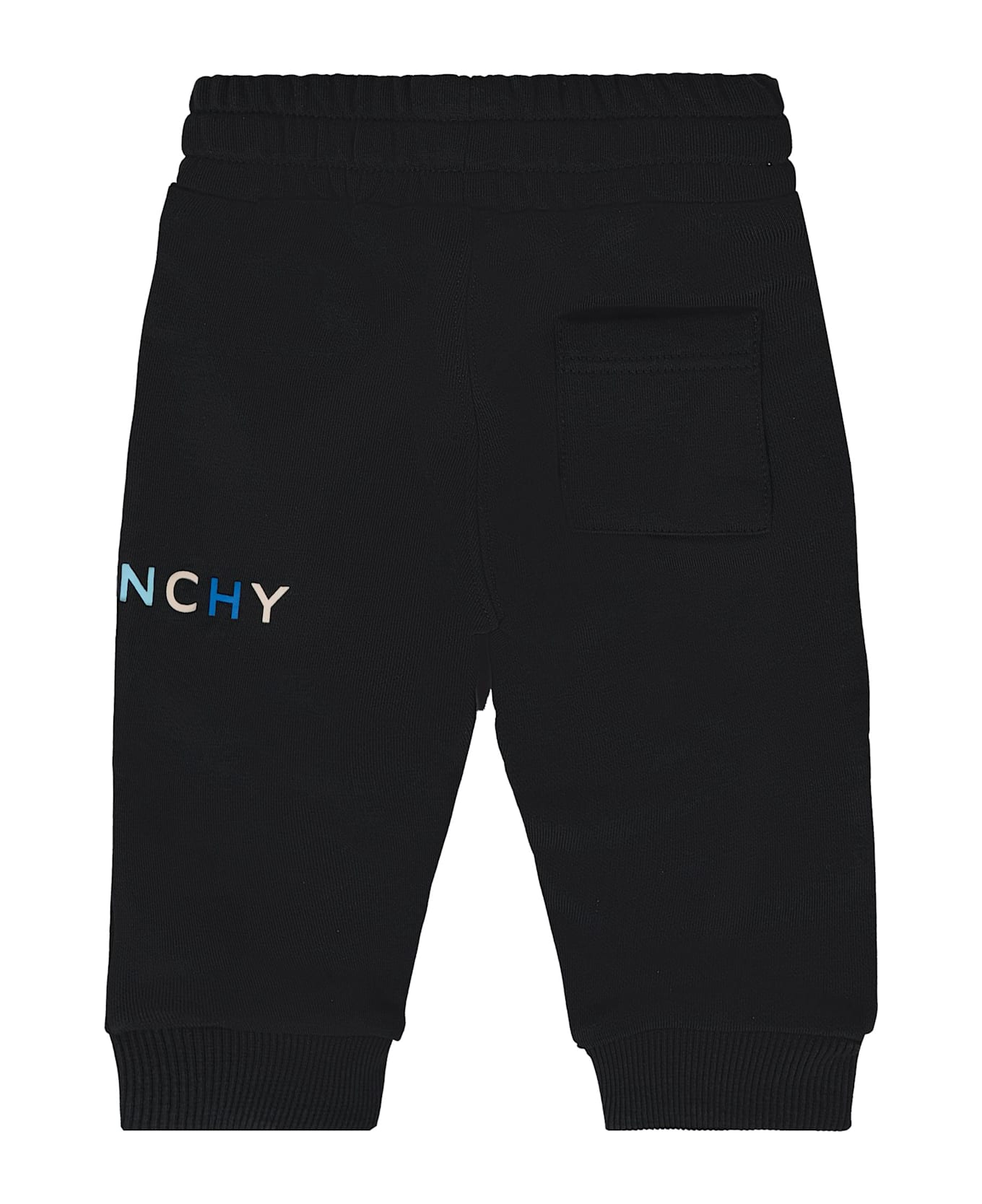 Givenchy Black Trousers For Baby Boy With Logo - Black