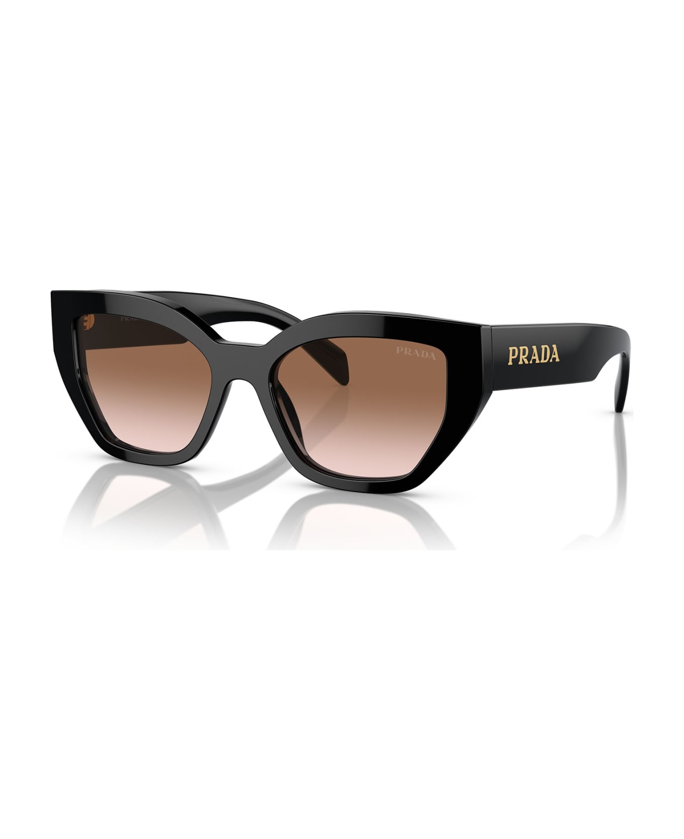 Prada Eyewear Pr A09s Black Sunglasses - Black