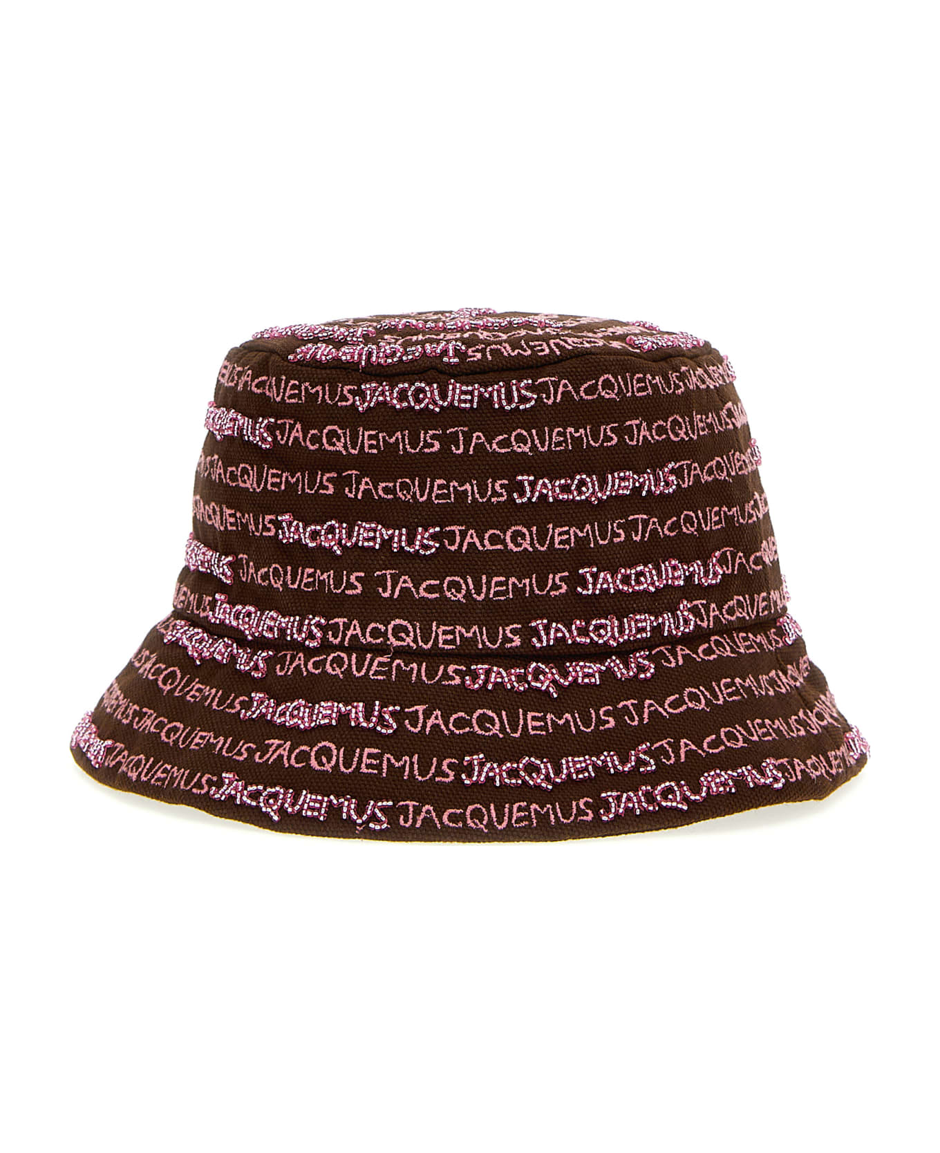 Jacquemus 'le Bob Bordado Bucket Hat - Brown 帽子