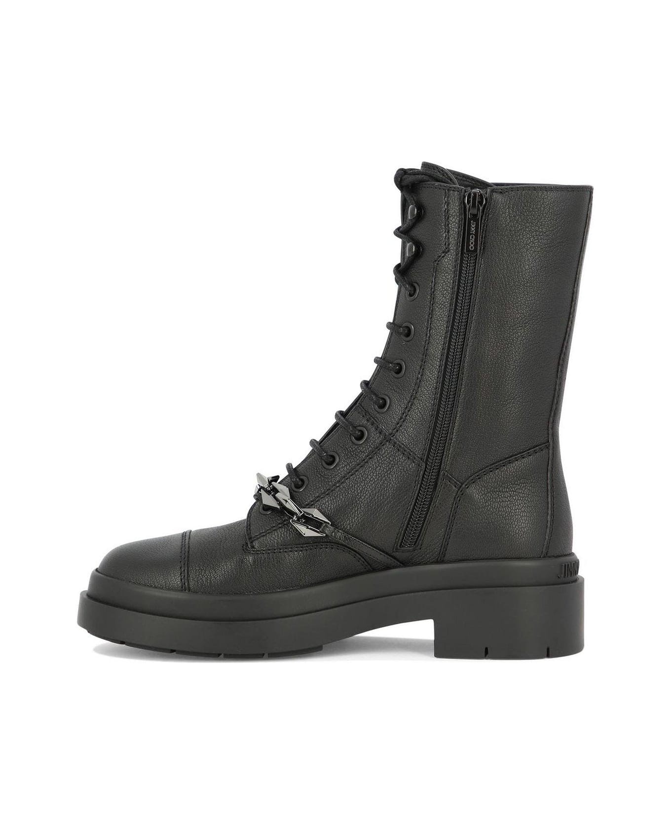 Jimmy Choo Nari Combat Boots - Black