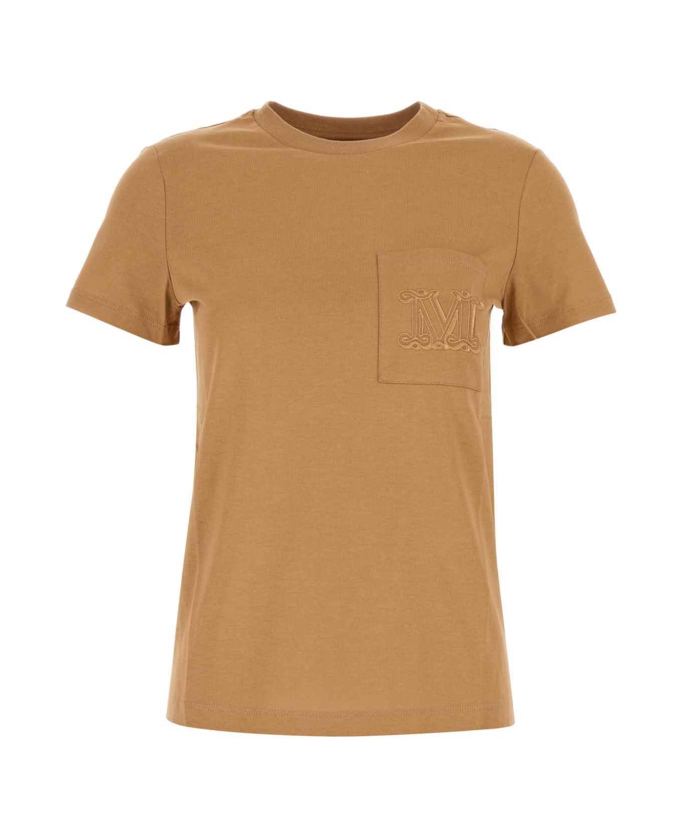 Max Mara Camel Cotton Papaia T-shirt - CAMMELLO