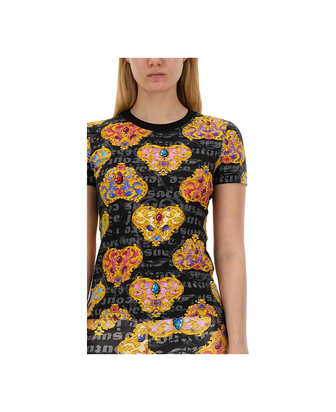 Versace Jeans Couture T-shirt With Print - MULTICOLOUR