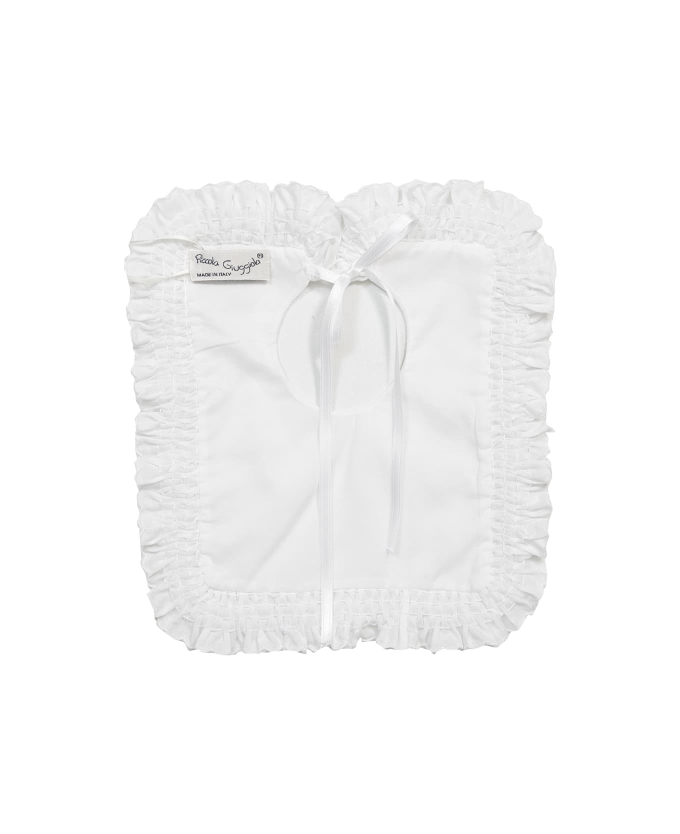 Piccola Giuggiola Cotton Bib - White アクセサリー＆ギフト