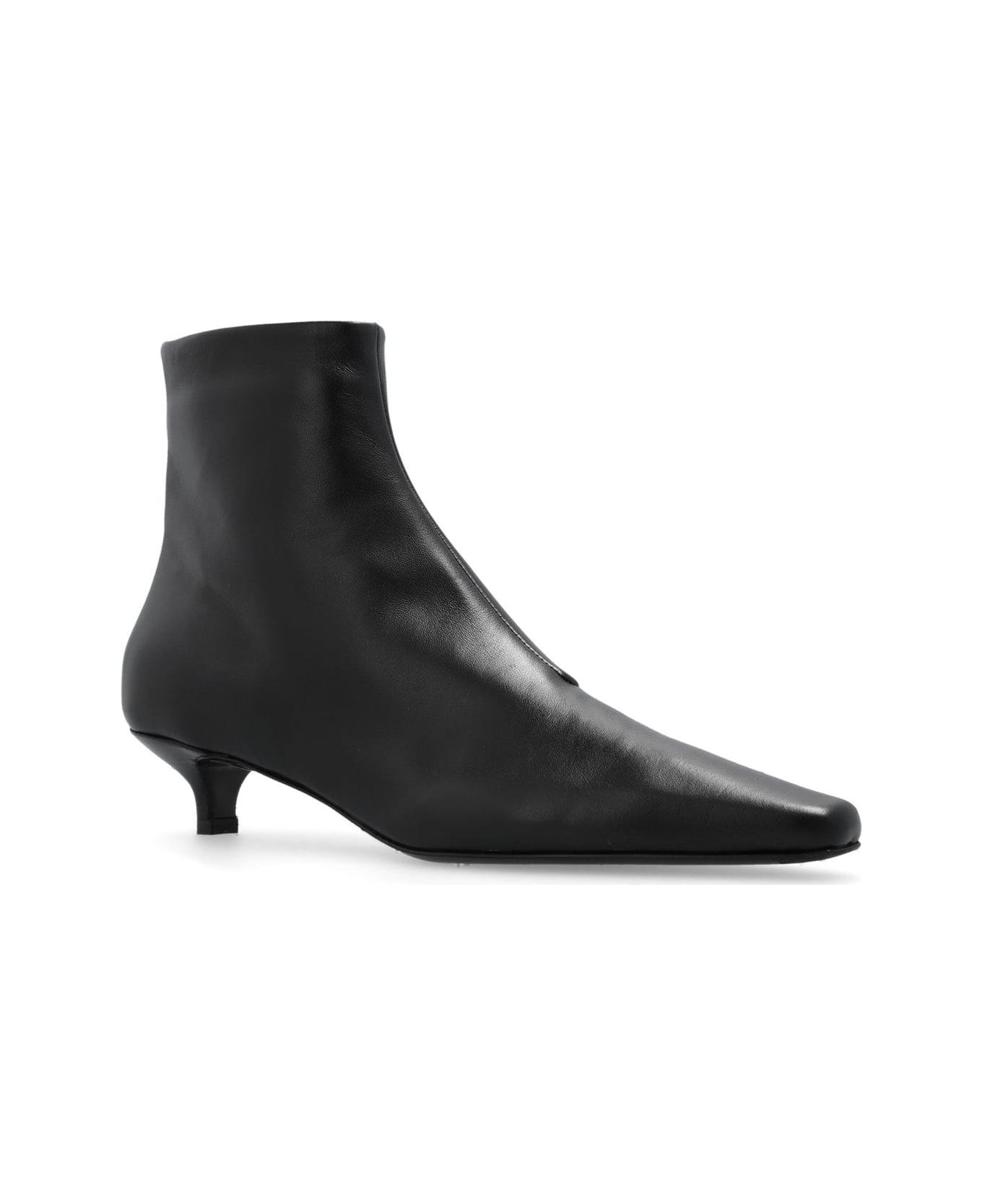Totême The Slim Pointed-toe Ankle Boots - Nero