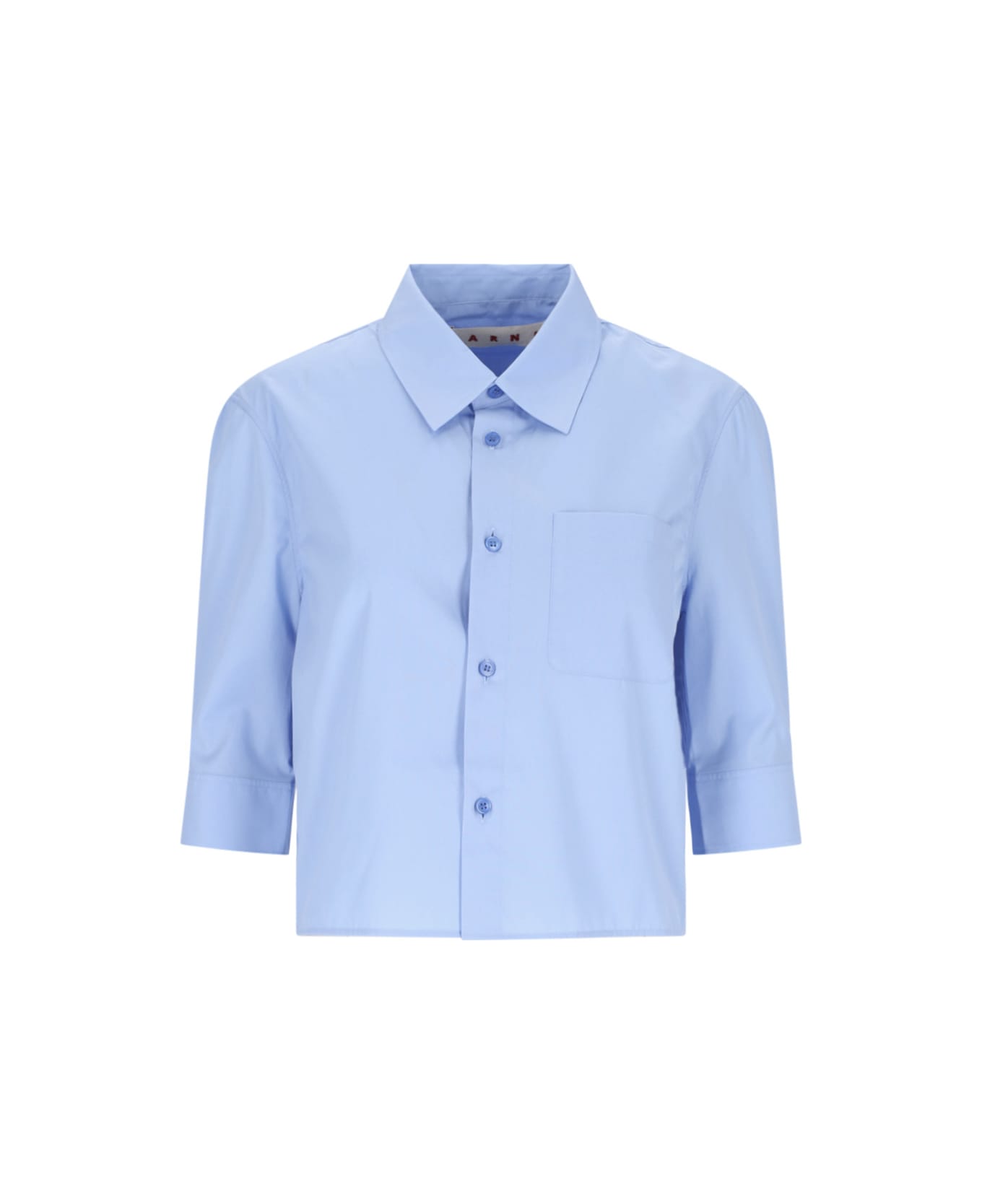 Marni Cropped Shirt - Light Blue