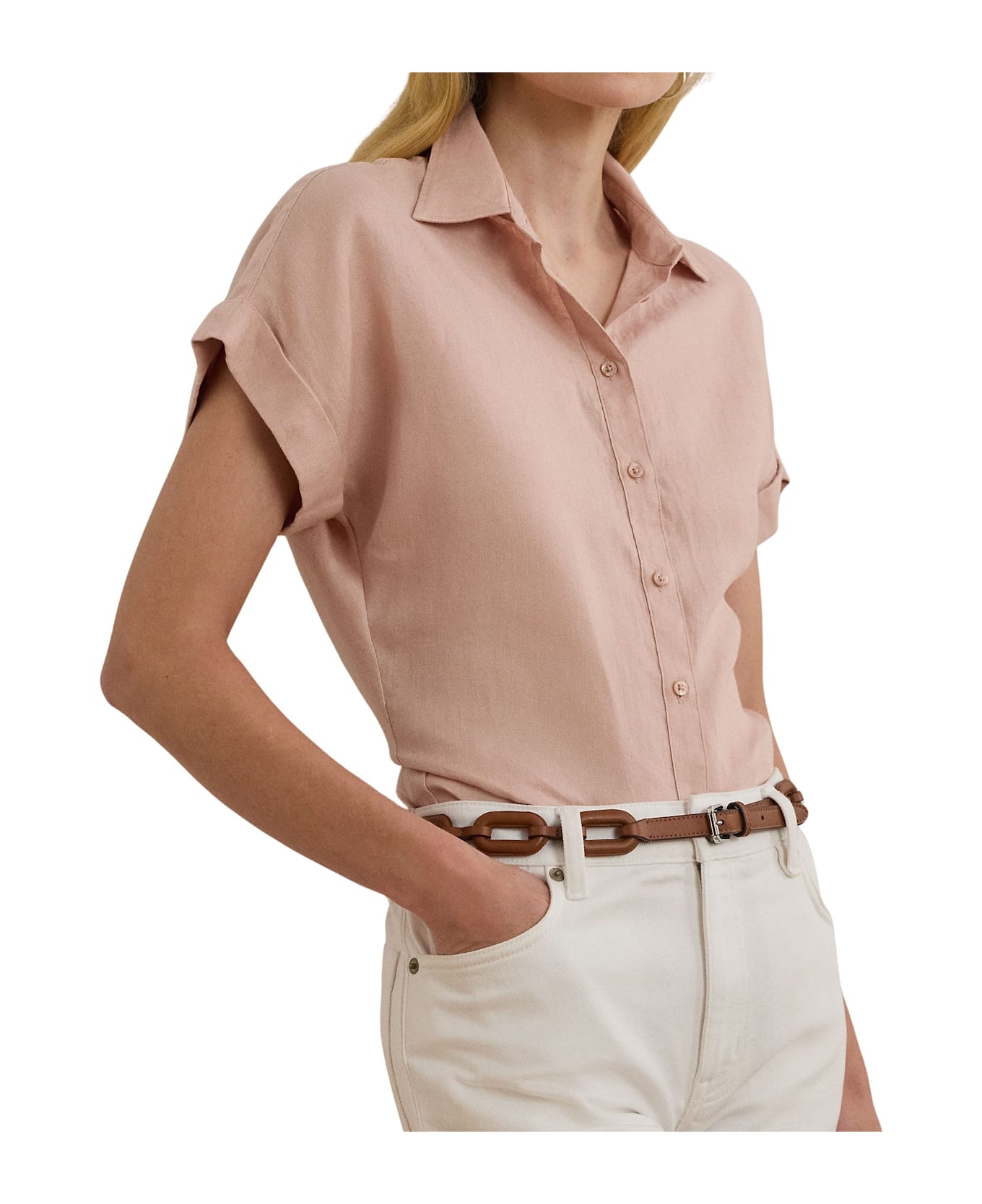 Ralph Lauren Broono Short Sleeve Shirt - Sunrise Blush