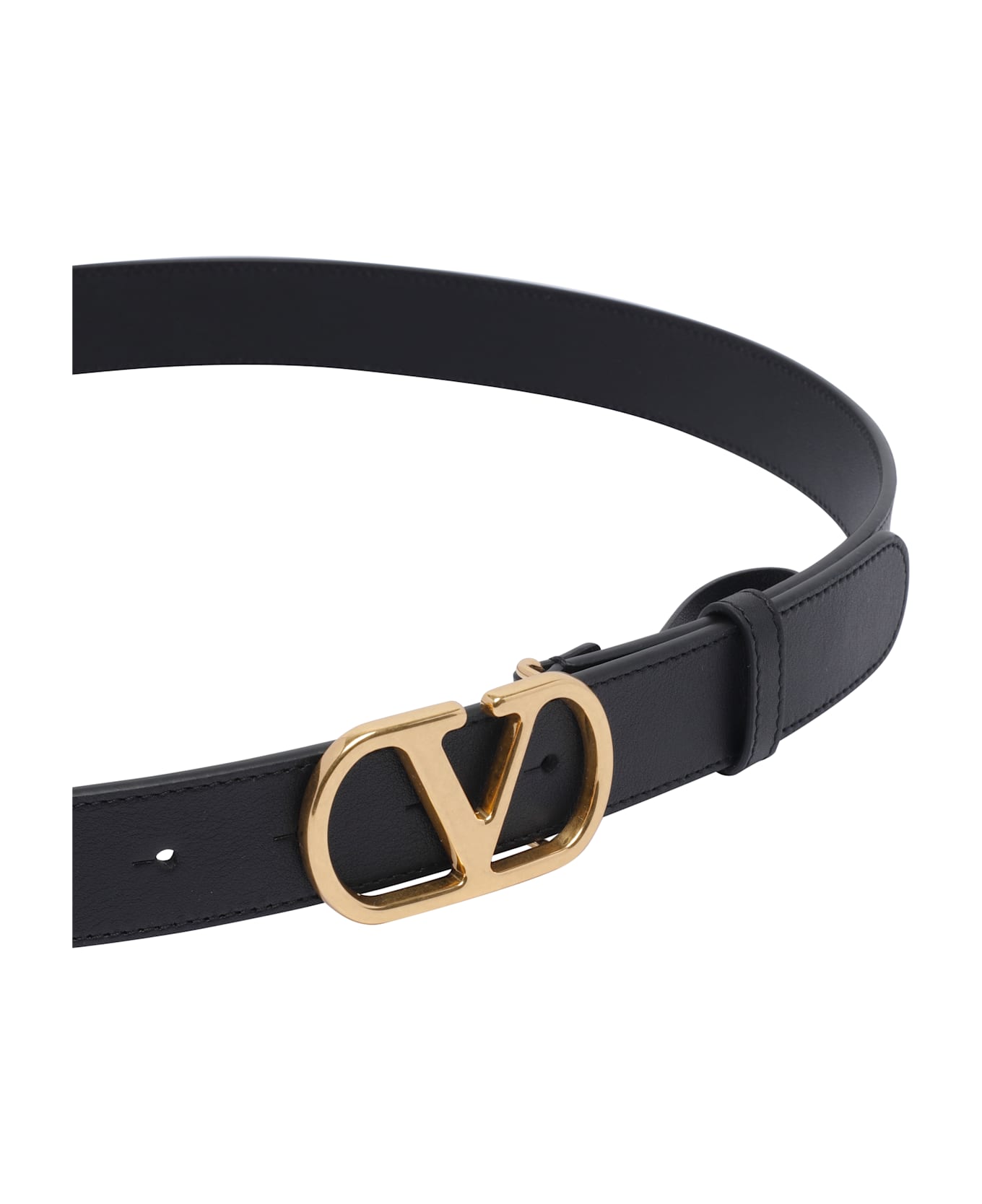 Valentino Garavani Vlogo Signature Belt - Black