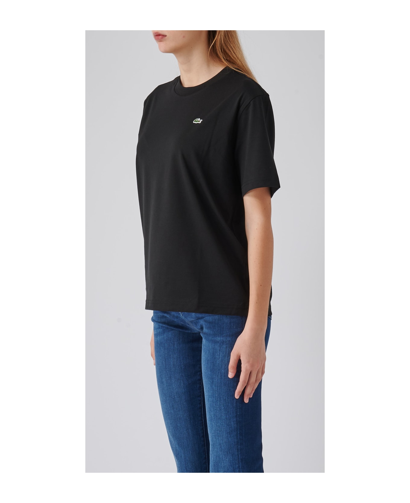 Lacoste Cotton T-shirt - NERO Tシャツ