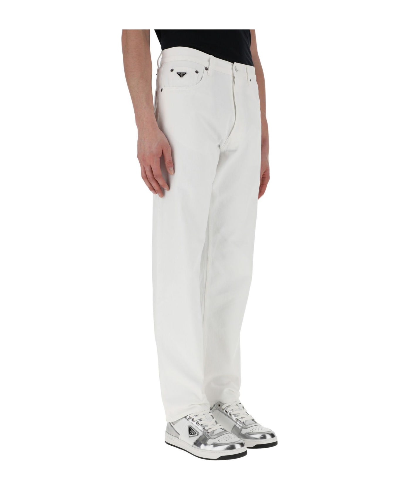 Prada White Denim Jeans | italist