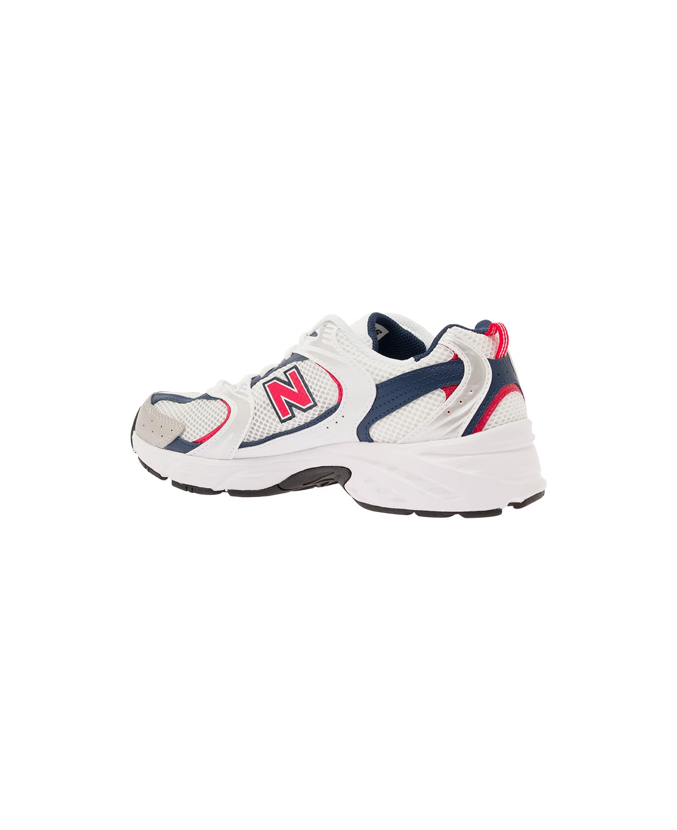 New Balance '530' Multicolor Low Top Sneakers With Logo Patch In Tech Fabric Man - White スニーカー