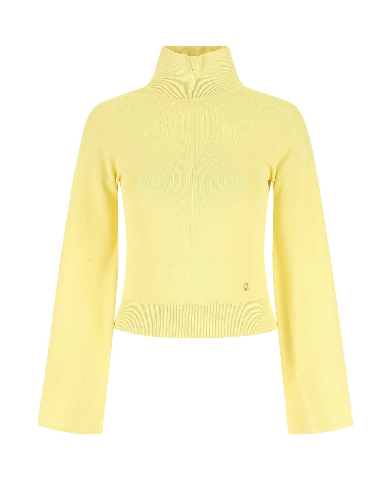 Loewe Pastel Yellow Stretch Viscose Blend Sweater - YELLOW