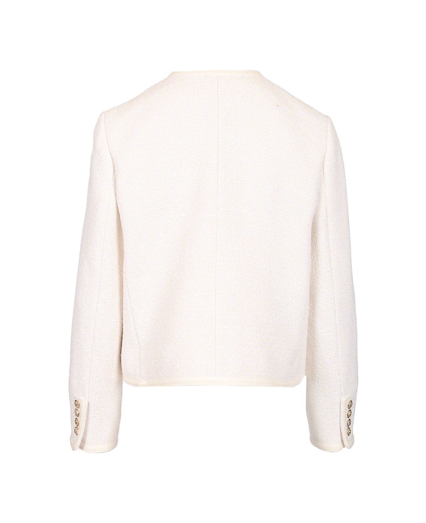 Dunst Boucle Tweed Jacket - WHITE
