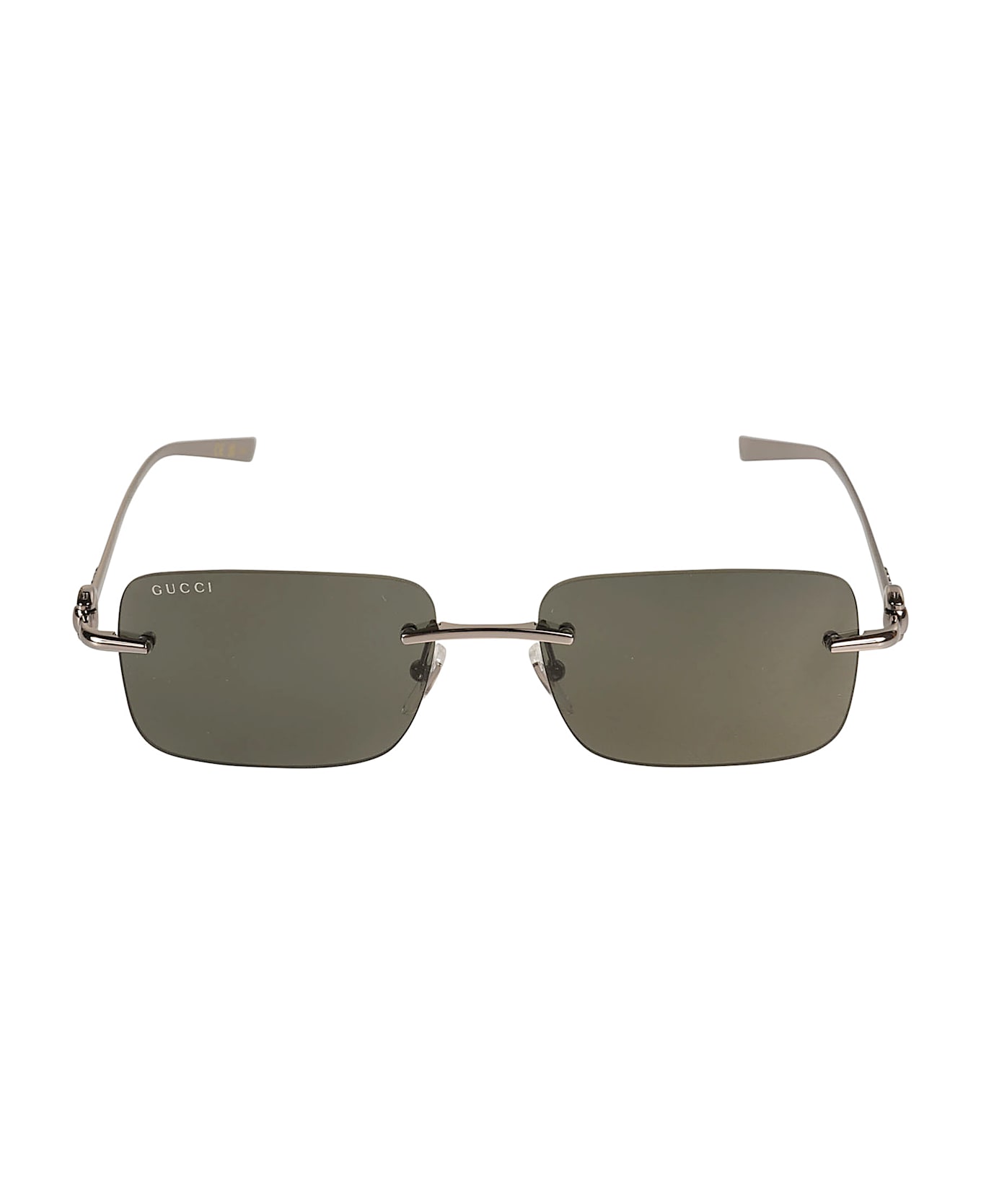 Gucci Eyewear Rimless Square Sunglasses - RUTHENIUM-RUTHENIUM-GREY