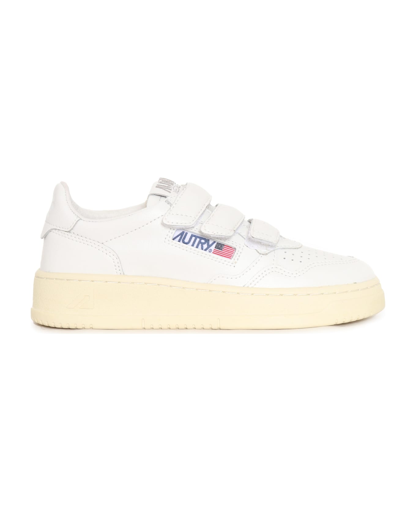 Autry Kidstripes Low Kid Sneakers - WHITE